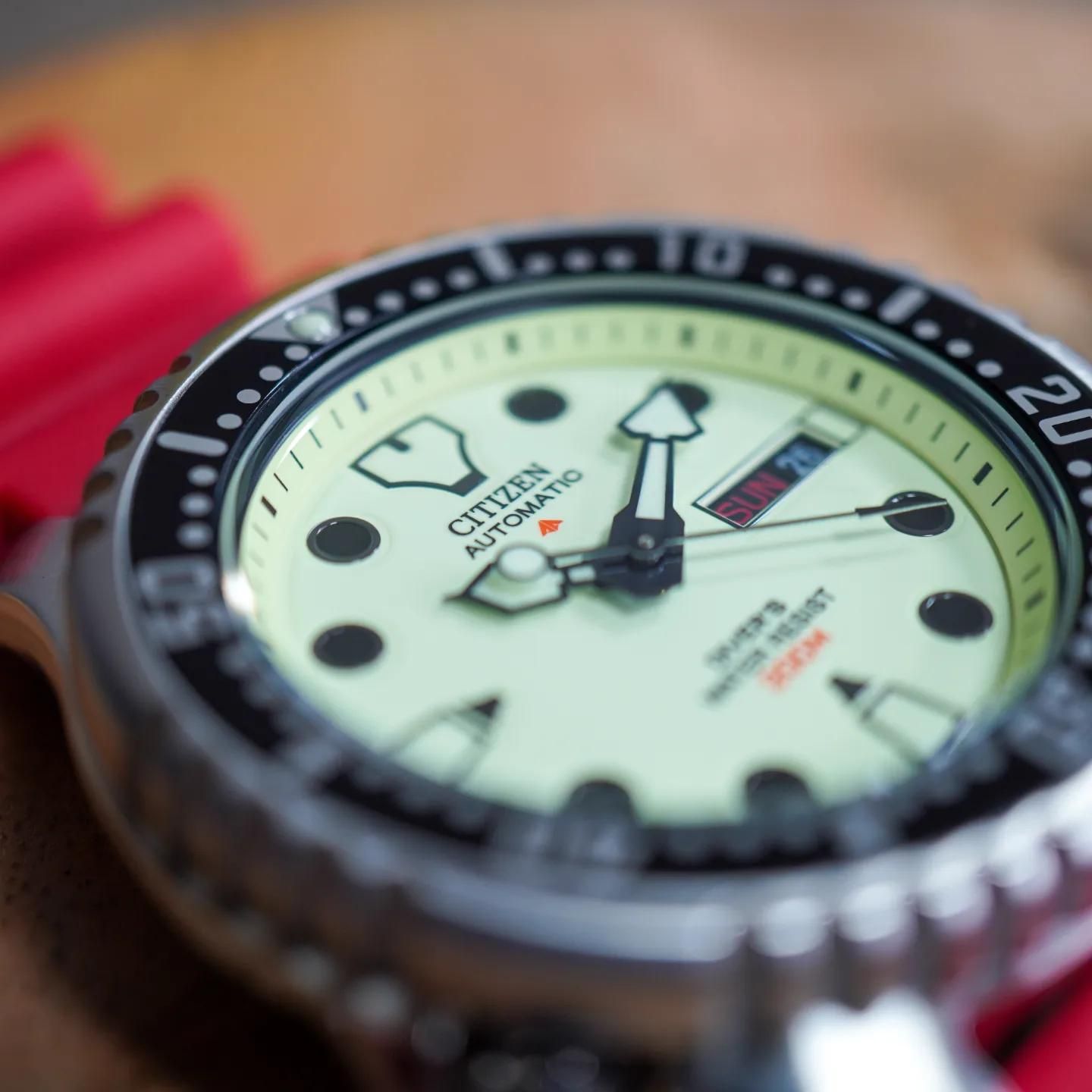 CITIZEN プロマスター NY0040-09W Citizen Promaster Marine Automatic Green Dial Men's Watch NY0040