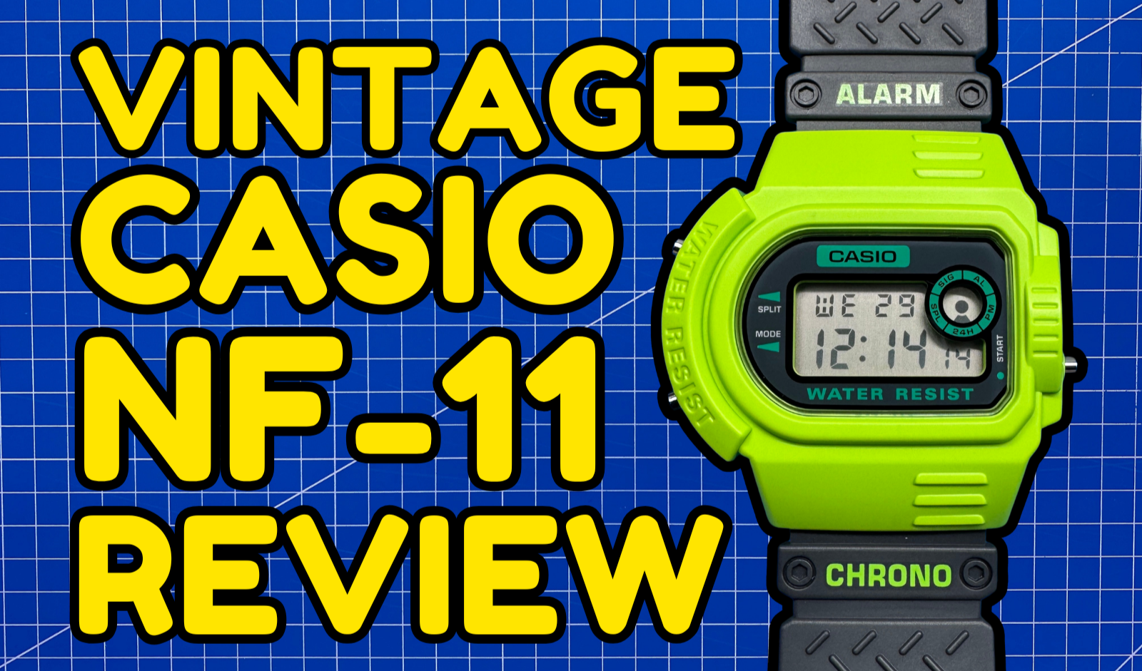 CASIOデジタル腕時計NF−11 Casio NF-11 (1993) Review: A Nostalgic Journey Through Time