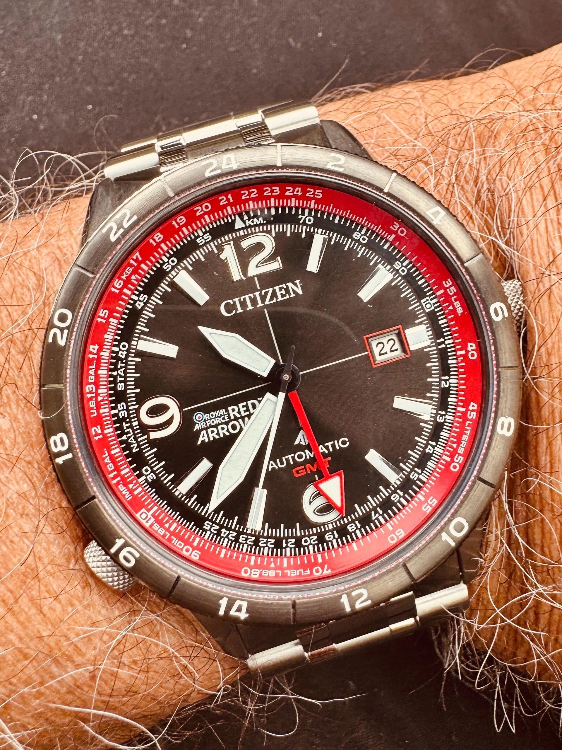 Red Promaster Citizen Promaster Red Arrow GMT | WatchCrunch