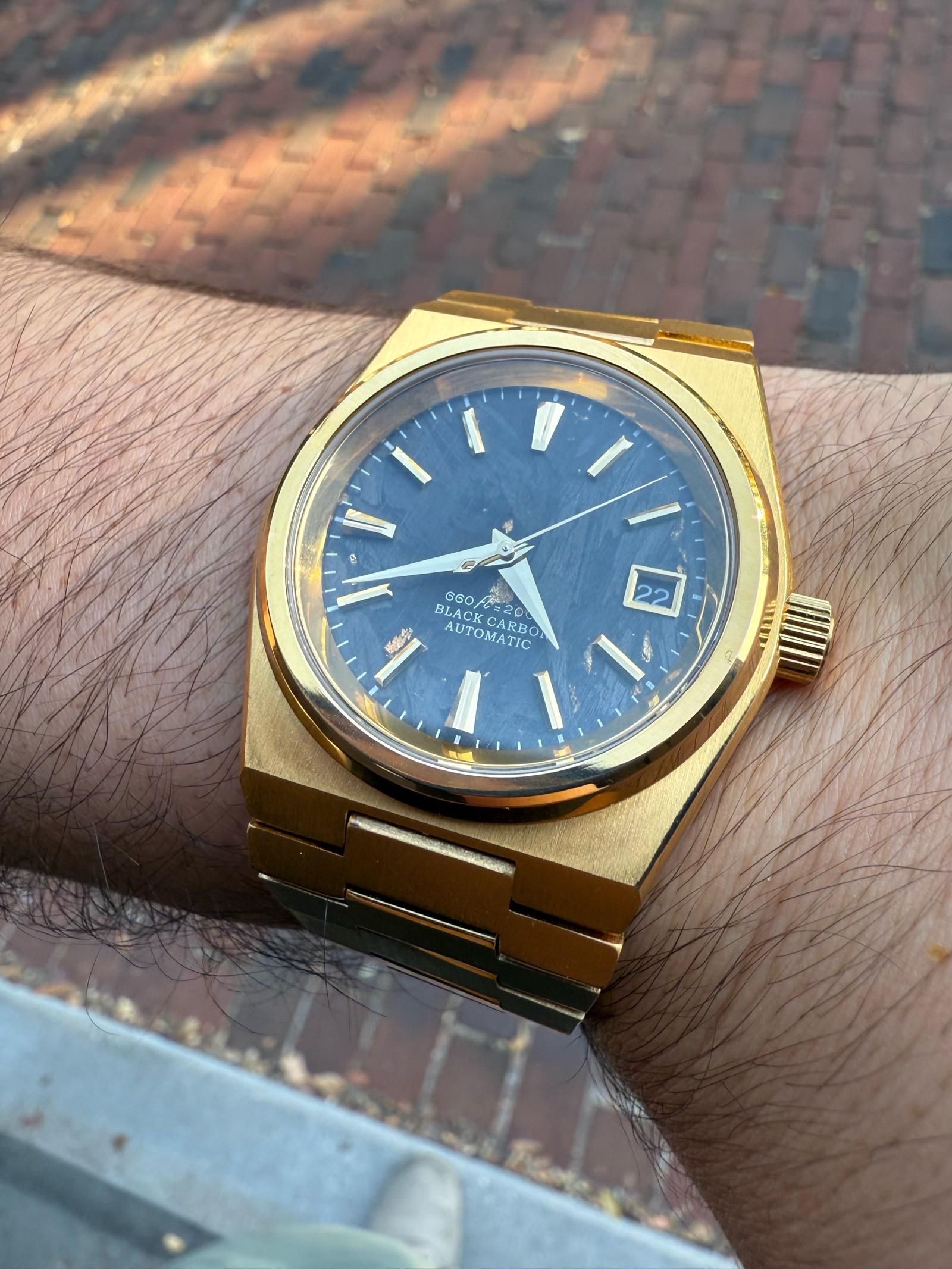 Just finished this PRX mod with a carbon dial | WatchCrunch