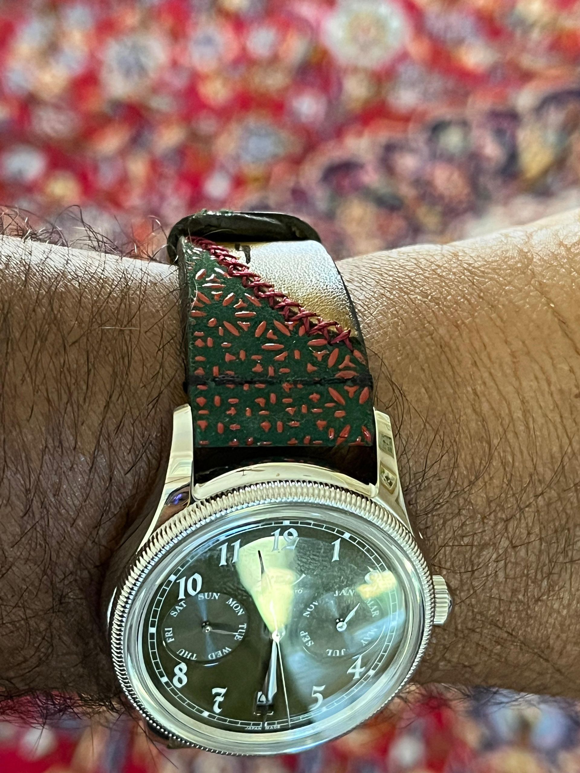 HIROSHIGE strap on Kurono Tokyo Calendrier Type 1 | WatchCrunch