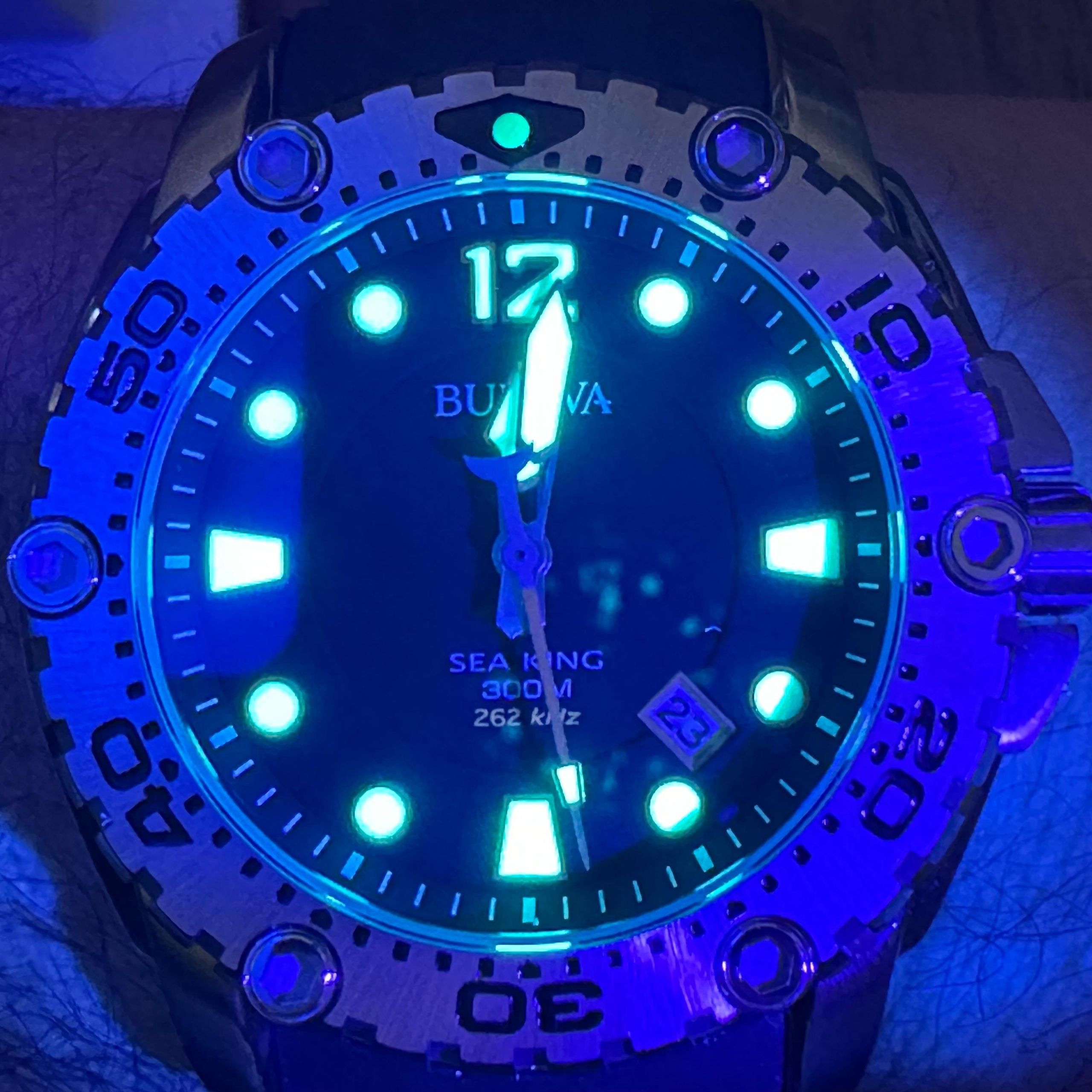 Bulova Sea King Professional Dive Analog Quartz - Black Dial