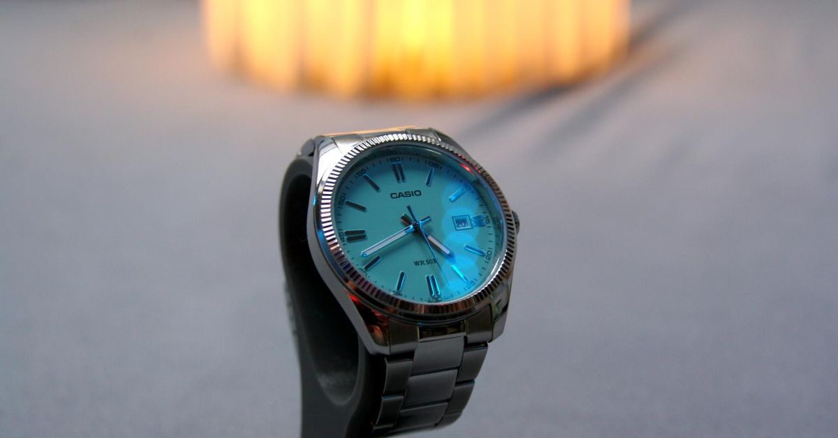 CASIO ティファニーブルー MTP-1302 Satisfy your Tiffany thirst with