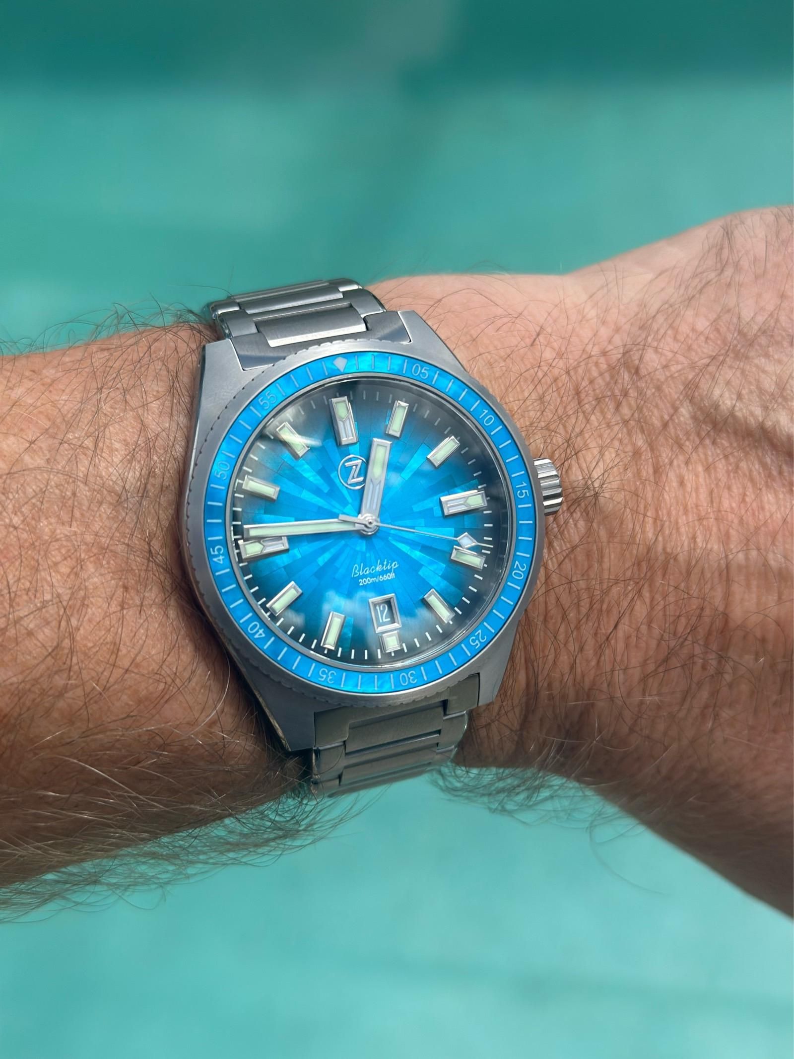 Zelos Blacktip Ti Mosaic MOP | WatchCrunch