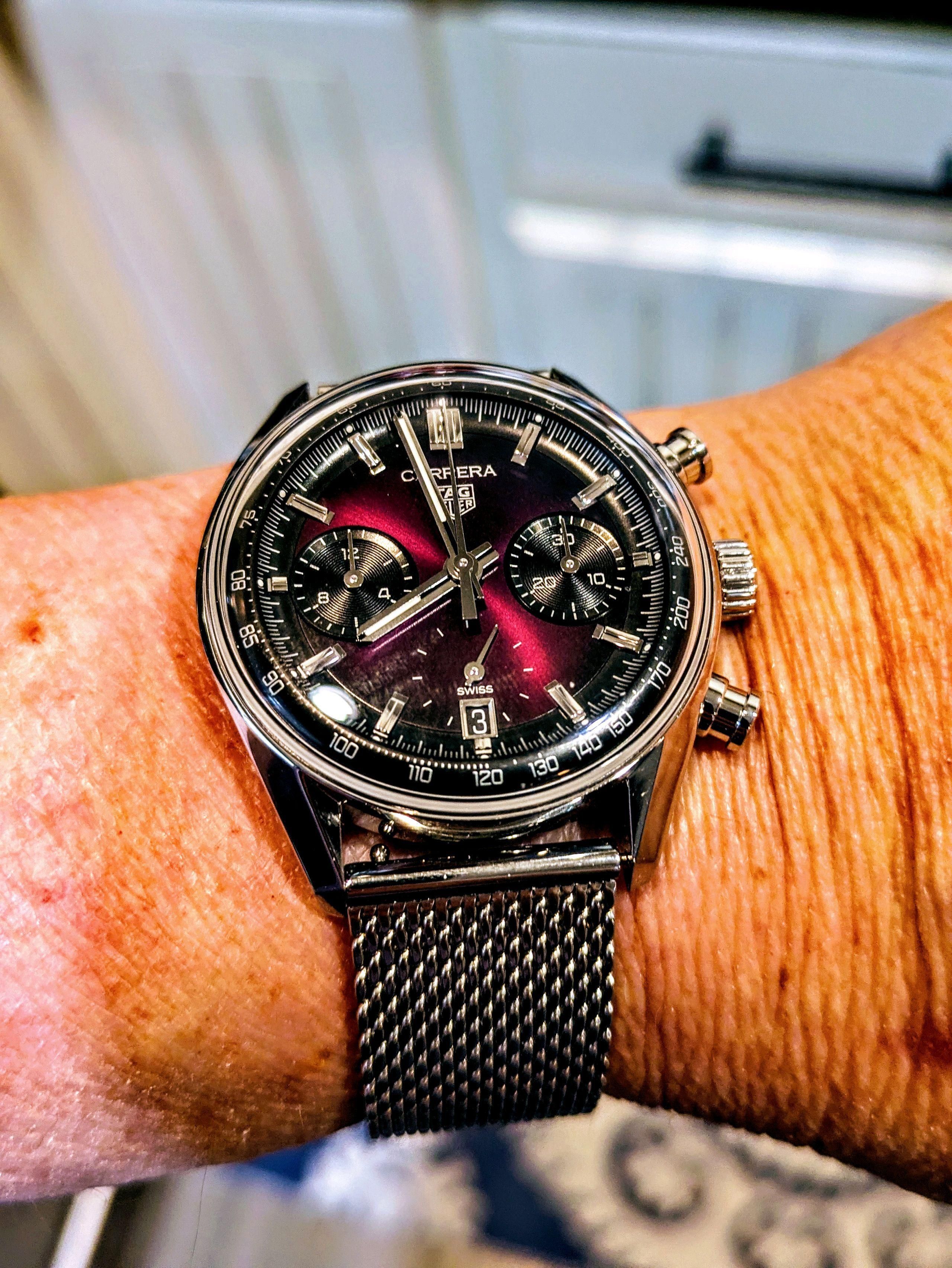 Purple Glassbox Chronograph Carerra | WatchCrunch
