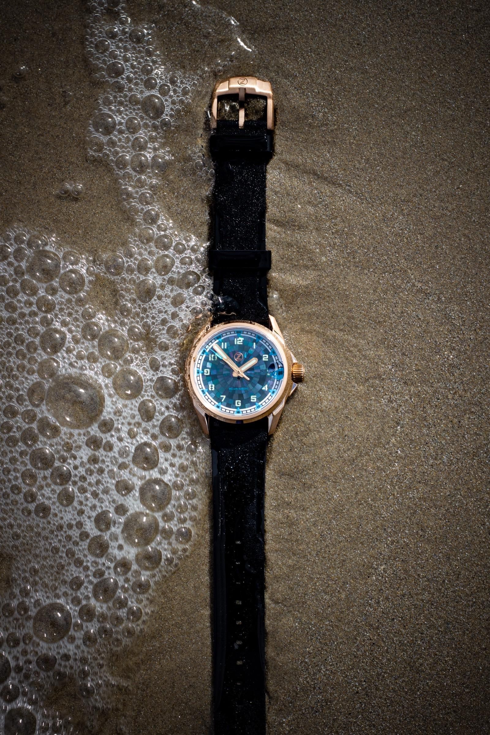 Zelos Swordfish Field 38mm Bronze 'MOP' | WatchCrunch