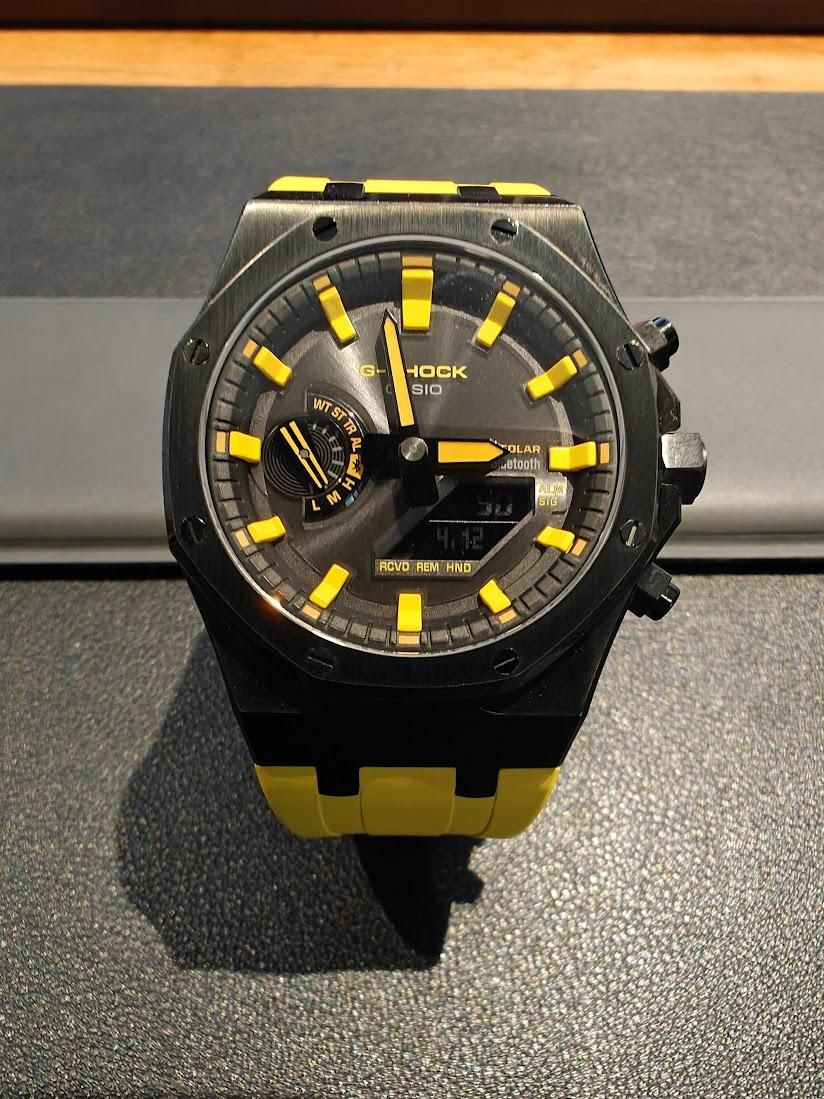 Did my very first Casioak with a G-Shock Caution Yellow
