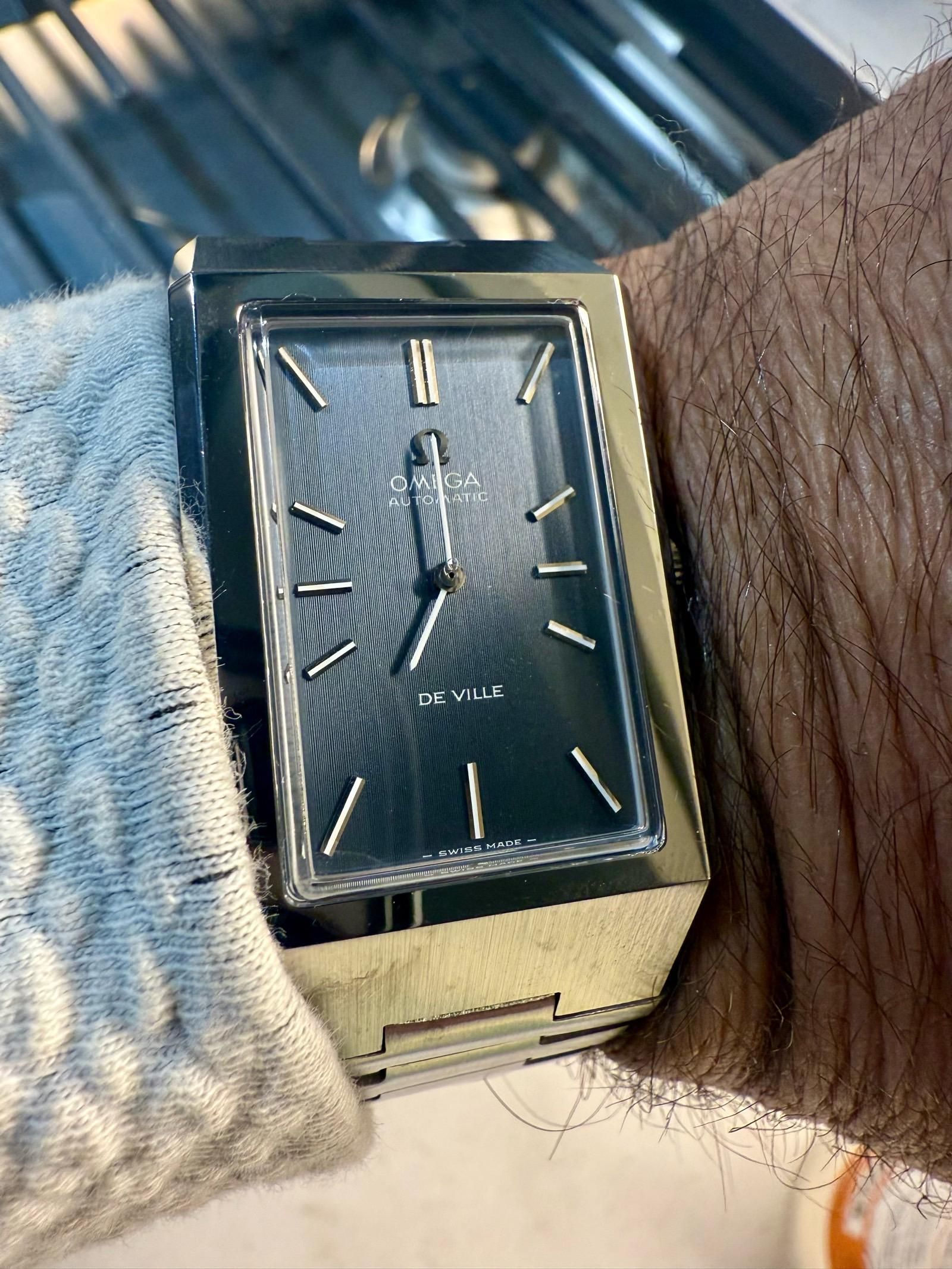 Starting to get into some vintage Omegas. Omega De Ville Tank Automatic  Jumbo 155.007 | WatchCrunch