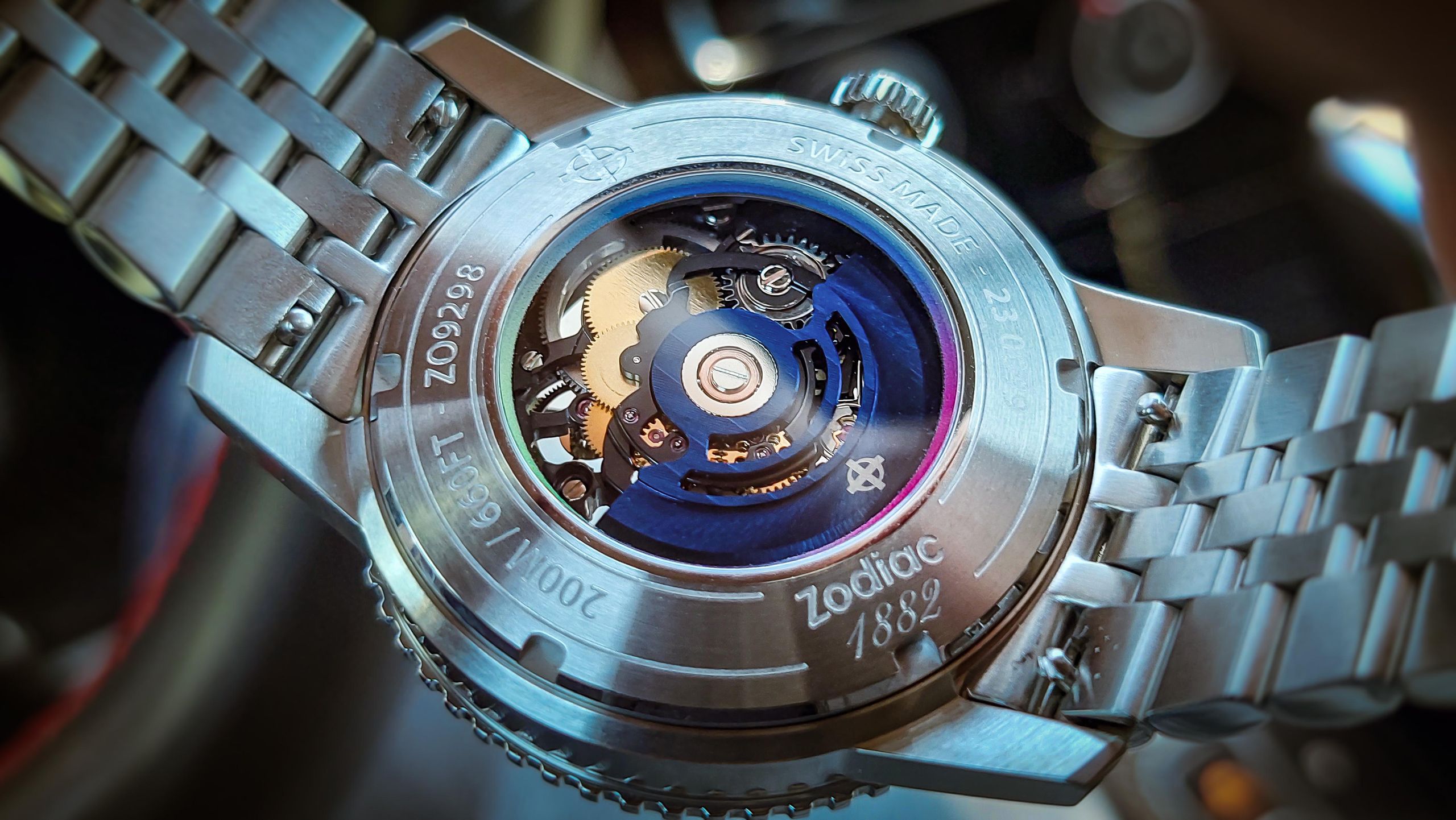 Zodiac Super Sea Wolf Super Chroma Skeleton 6-15 Z09298 | WatchCrunch