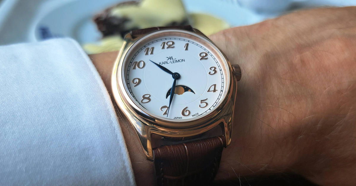 KARL-LEIMON Classic Simplicity II Gold White | WatchCrunch