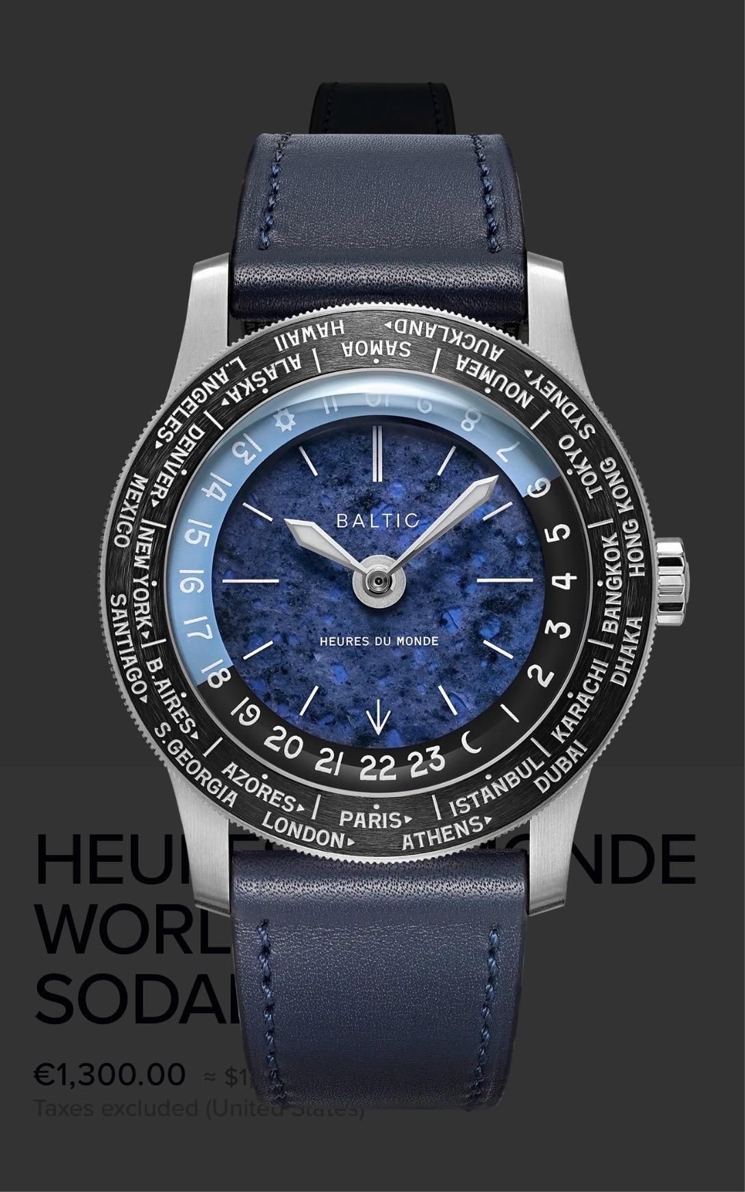 New Baltic World Timer drop | WatchCrunch