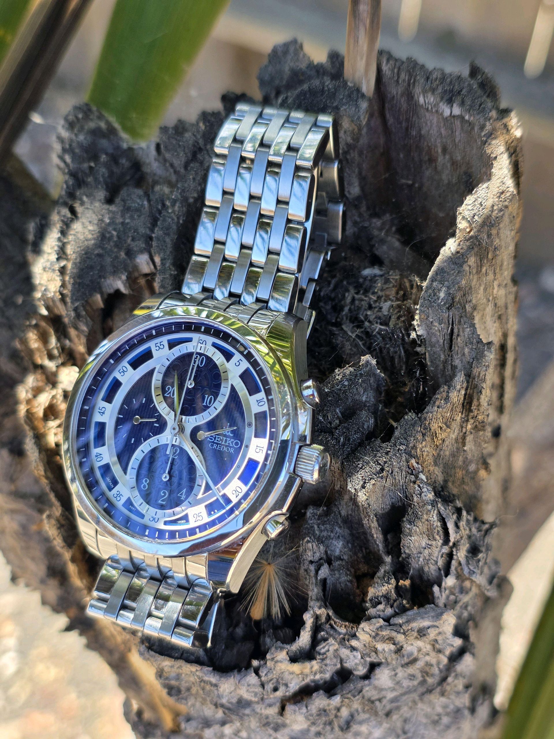 CREDOR シルバー アナログ時計 CREDOR Signo Chronograph | WatchCrunch