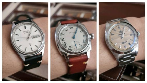 Mechanical wind 34mm Timex Marlin(unisex)... $80!! Would you  display picture 1