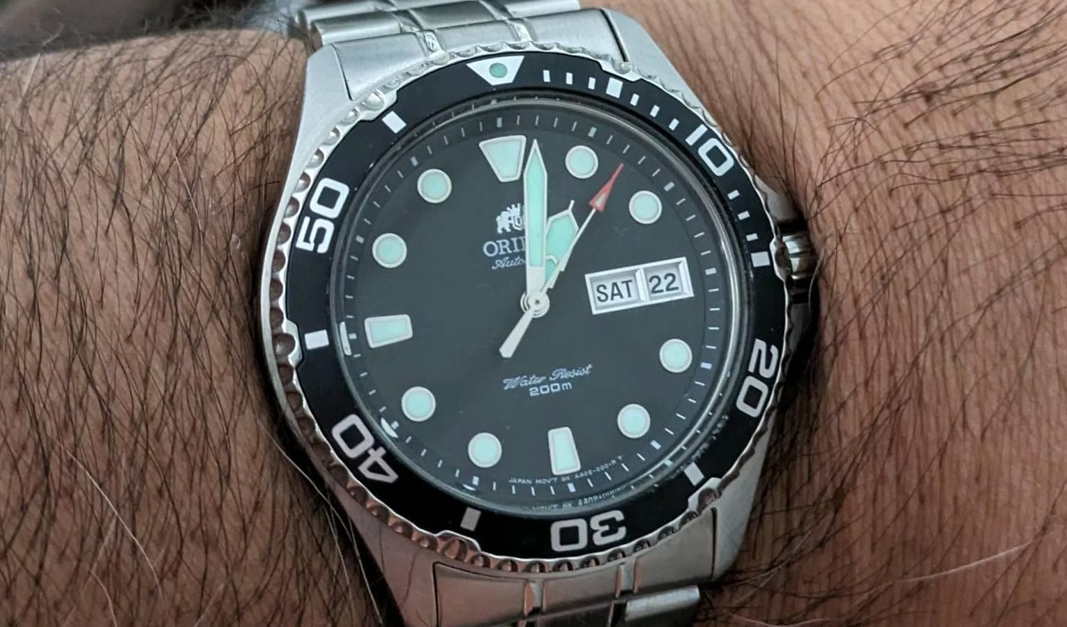 ORIENT Ray II ブラックダイヤル Orient] Ray 2 black. I just wanted to share some pictures