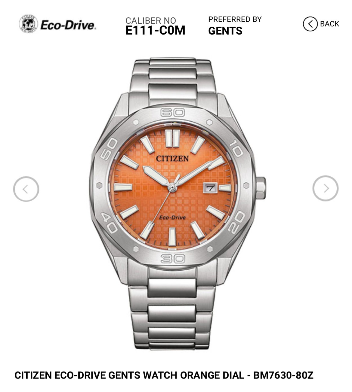 Citizen Eco Drive BM7630-80Z | WatchCrunch