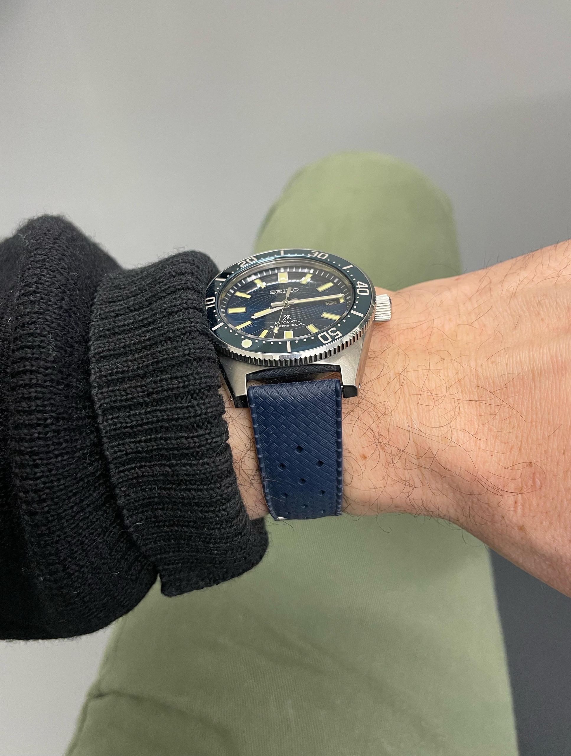 Tropic-style rubber strap Wolbrook/Joseph Bonnie | WatchCrunch