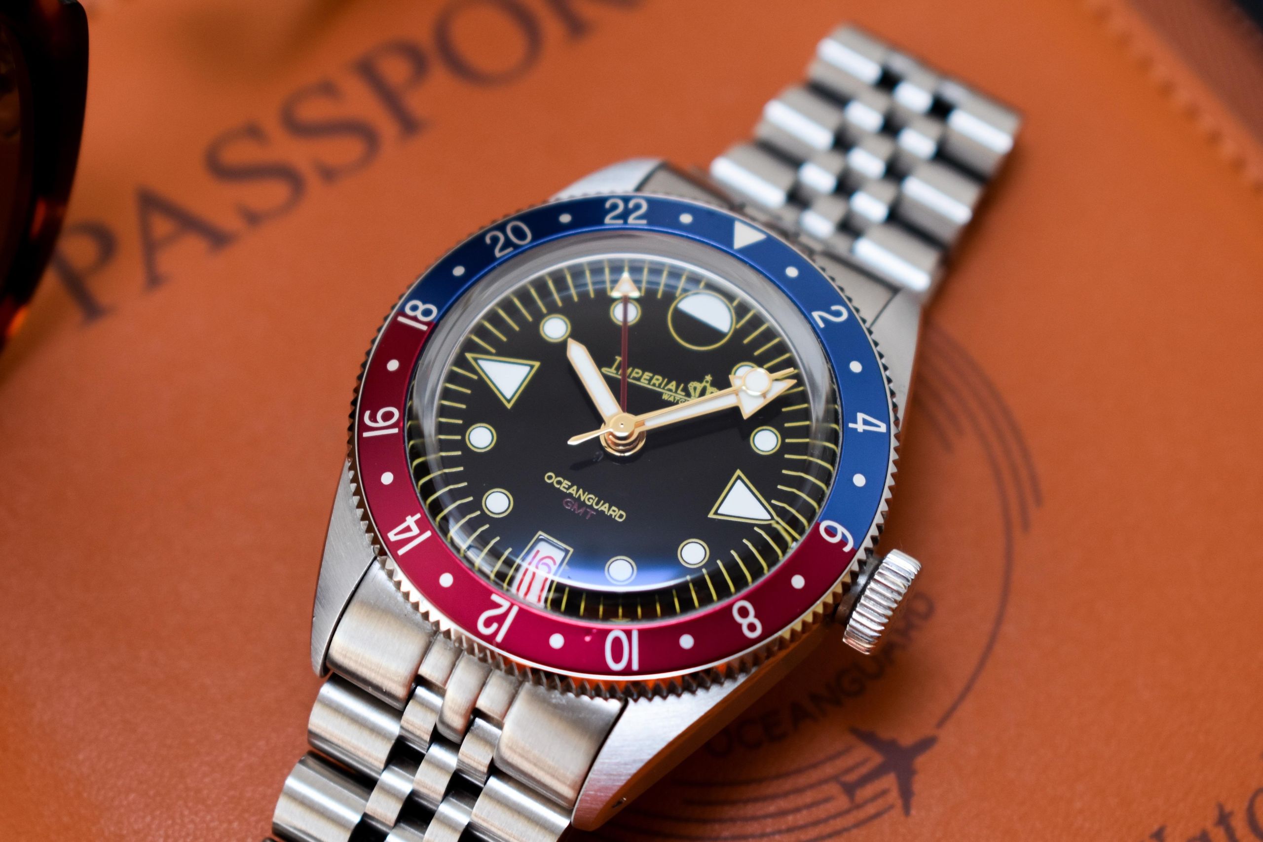 時計 IMPERIAL GUARD automatic c Imperial Watch Co. Oceanguard GMT | WatchCrunch