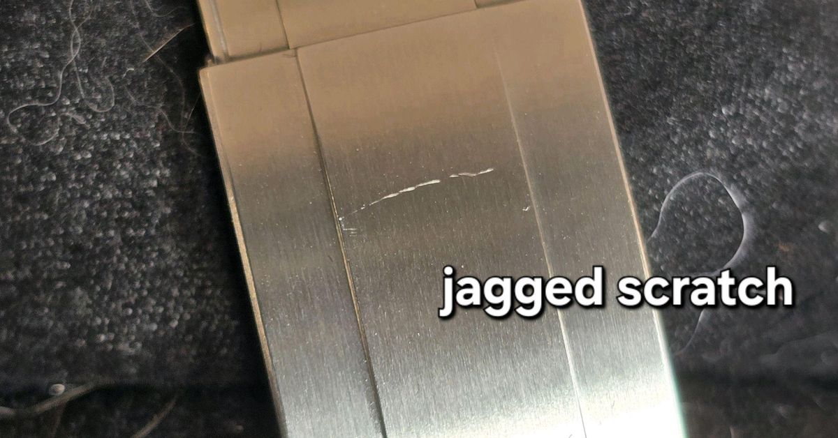 [End of poll thoughts] You've gotten a scratch on your new watch's ...