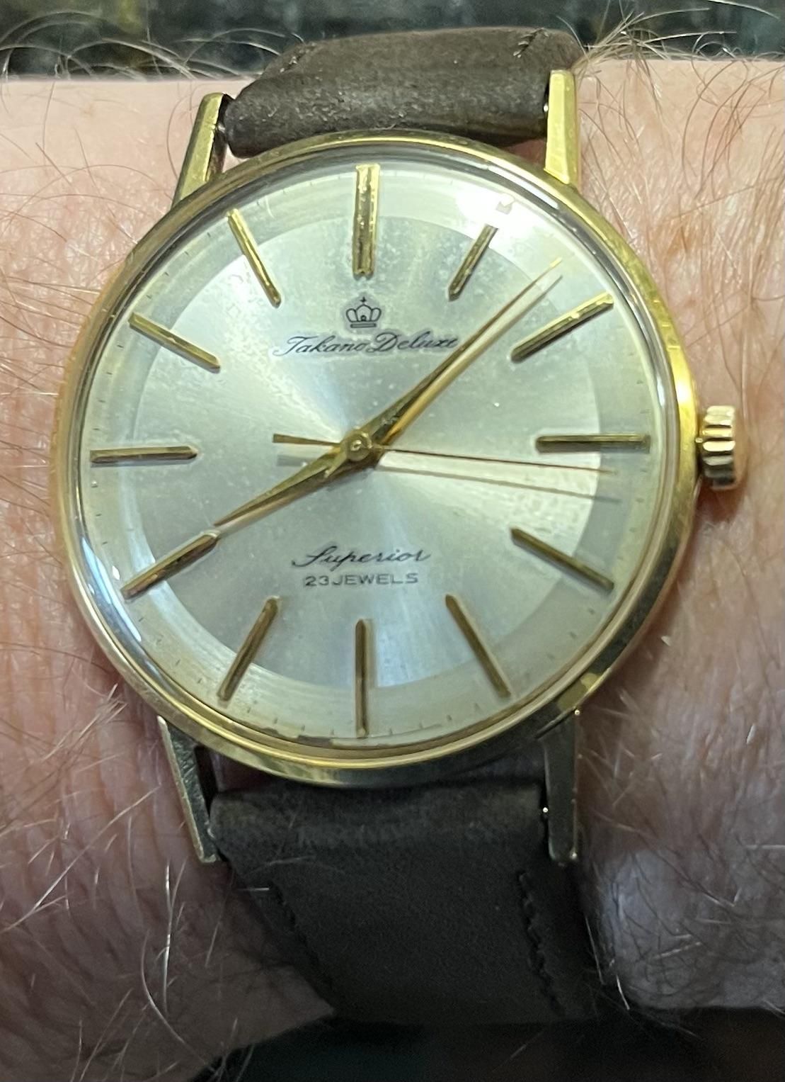 腕時計(アナログ) Takano Chateau Superior 23 Jewels(14KGP) 1962 Takano (Chateau) Deluxe Superior 23 jewels | WatchCrunch