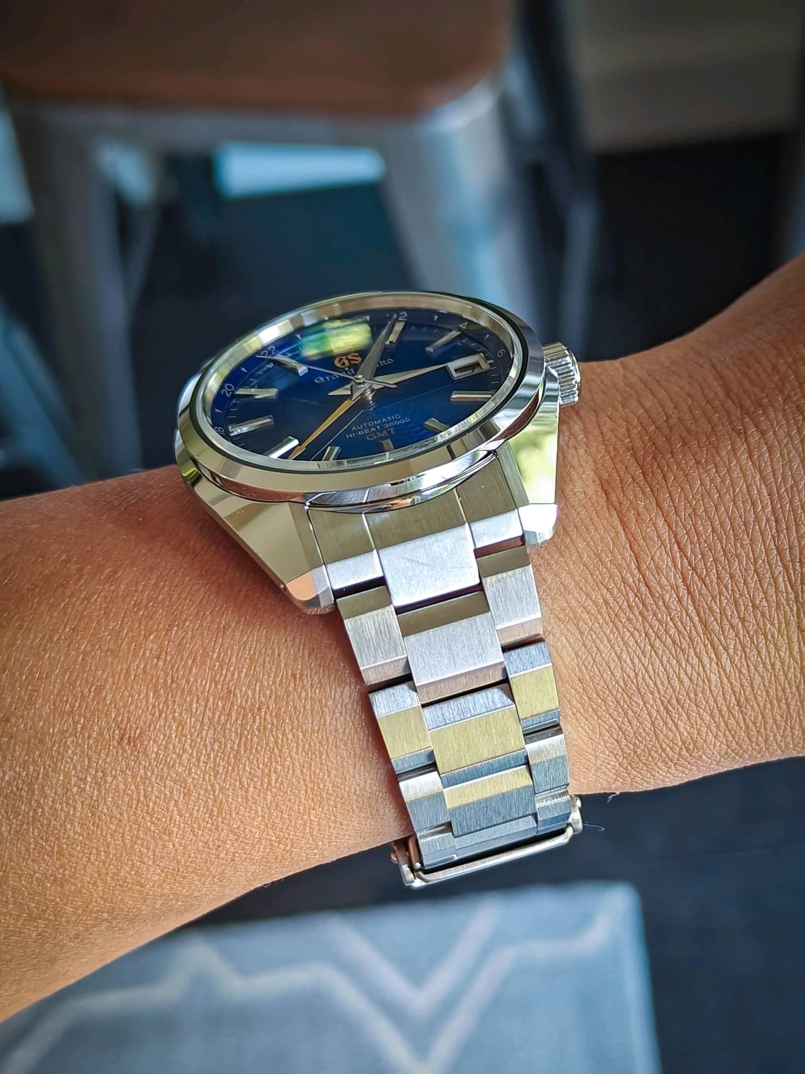 New Strapcode bracelet on Grand Seiko GMT | WatchCrunch