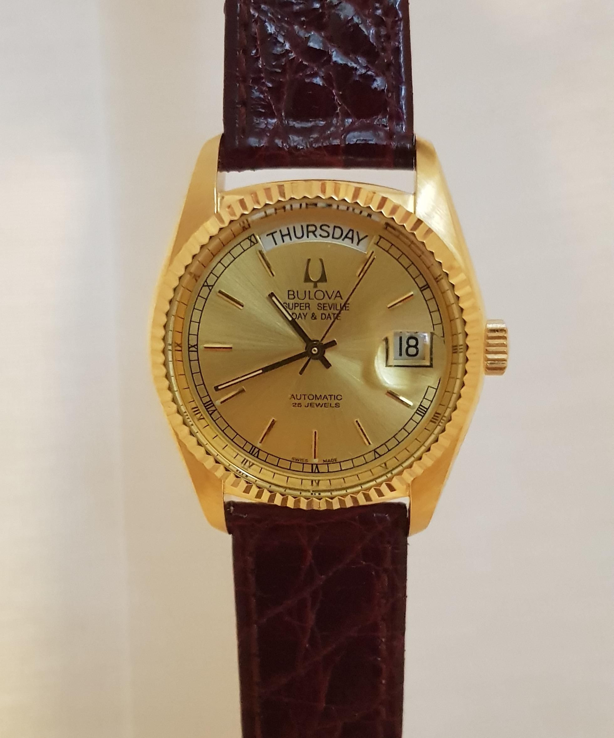 1388799】BLOVA SUPER SEVILLE DAY&DATE 自動巻き腕時計 4410101/6