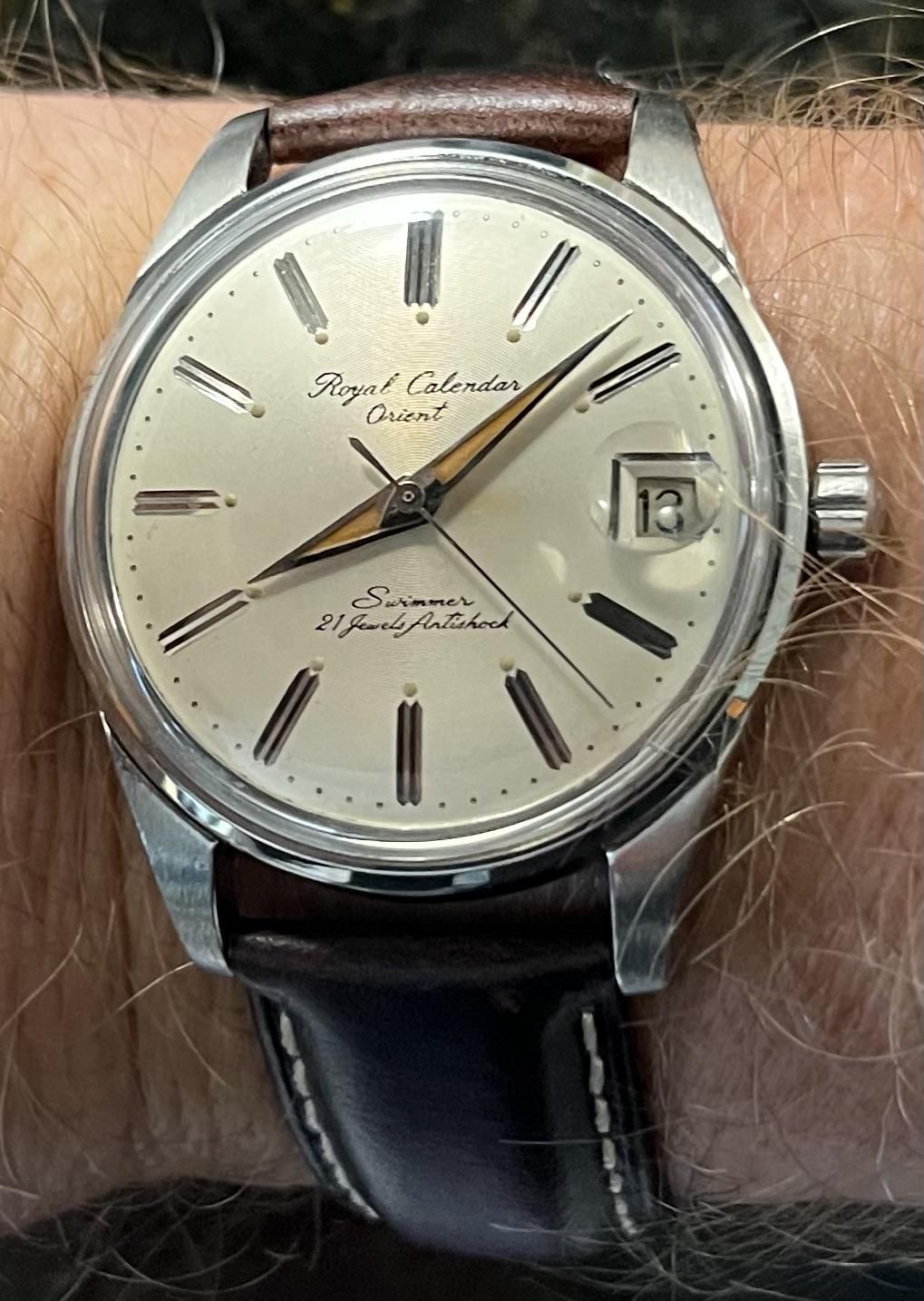 1961(?) Royal Orient Calendar Swimmer F99013 | WatchCrunch