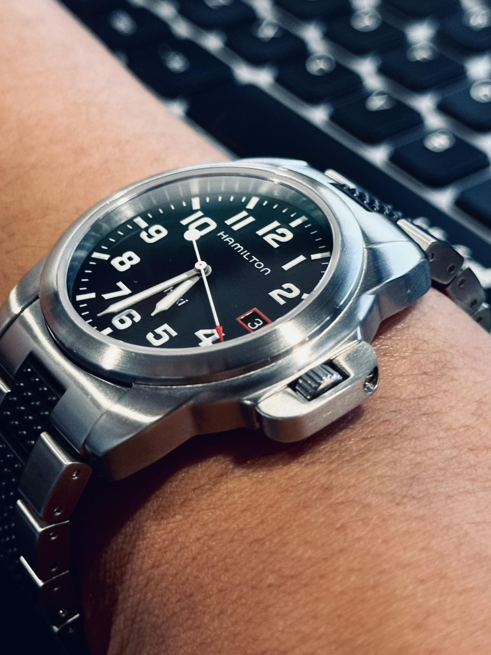 HAMILTON Khaki 6309 10ATM DAY 稼働品　訳あり HAMILTON Khaki 6309 10ATM DAY 稼働品 訳あり
