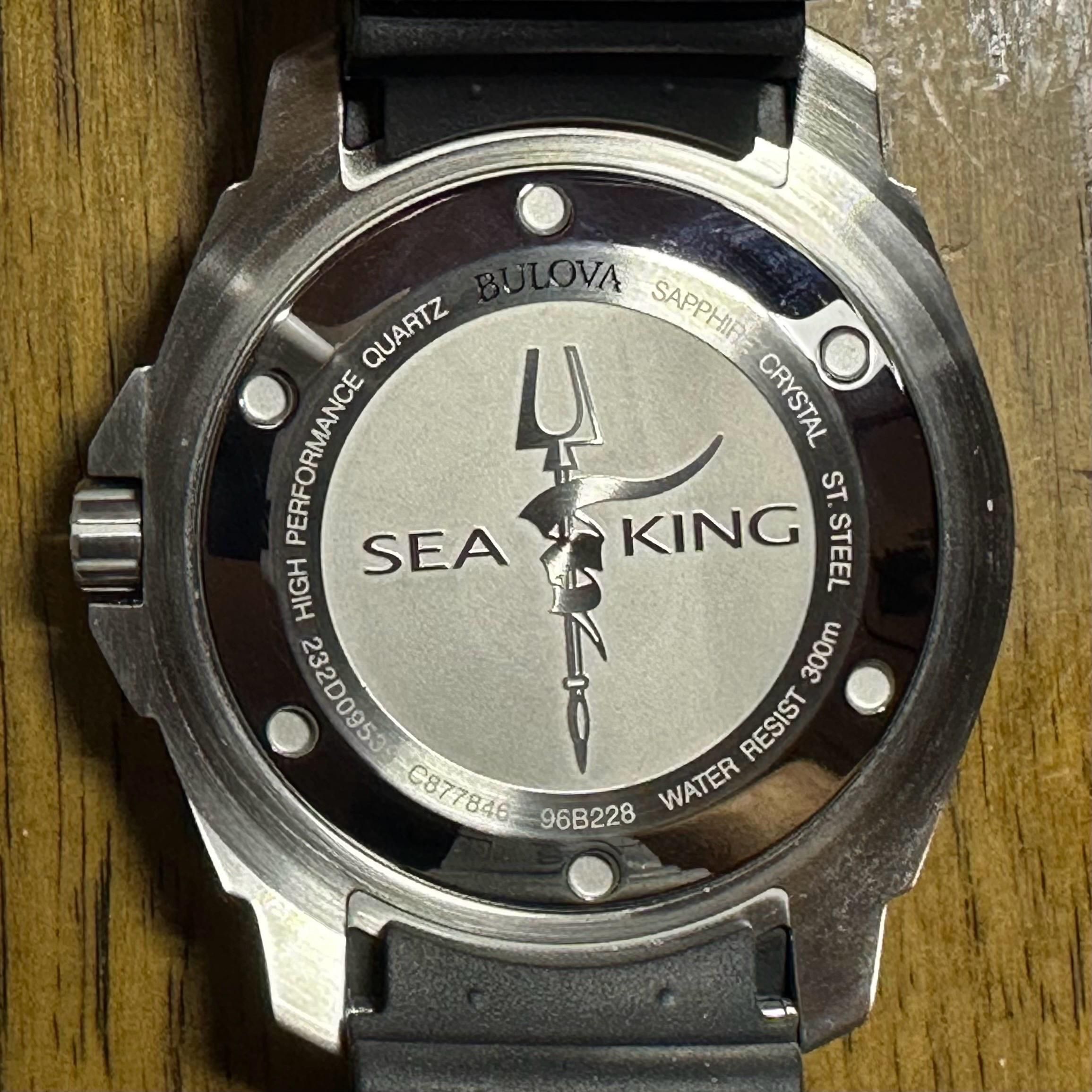 Bulova Sea King Professional Dive Analog Quartz - Black Dial