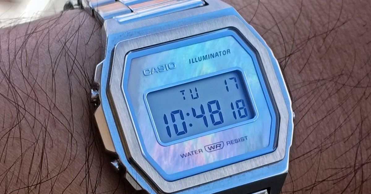 Casio A1000 Mother of Pearl Dial | WatchCrunch