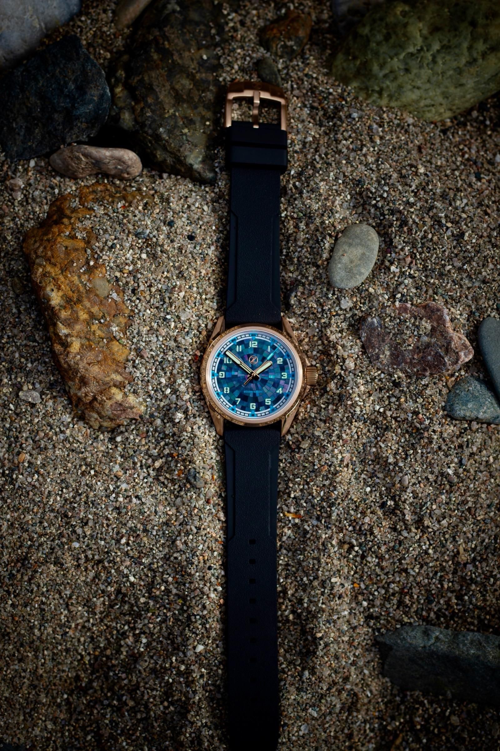 Zelos Swordfish Field 38mm Bronze 'MOP' | WatchCrunch
