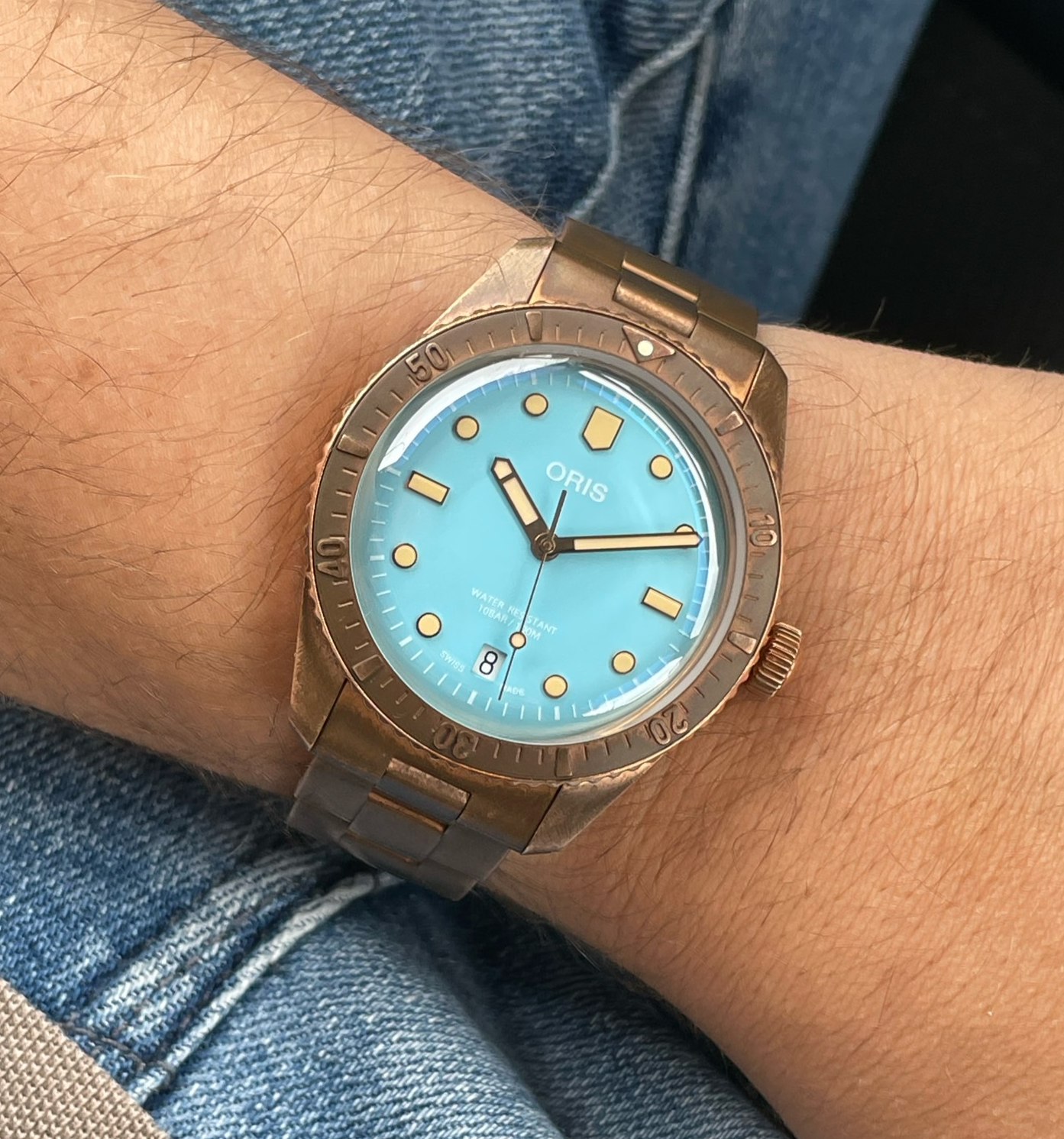 腕鎮 銅 One week on the wrist with a Phoenix ? An Oris Divers 65 'cotton