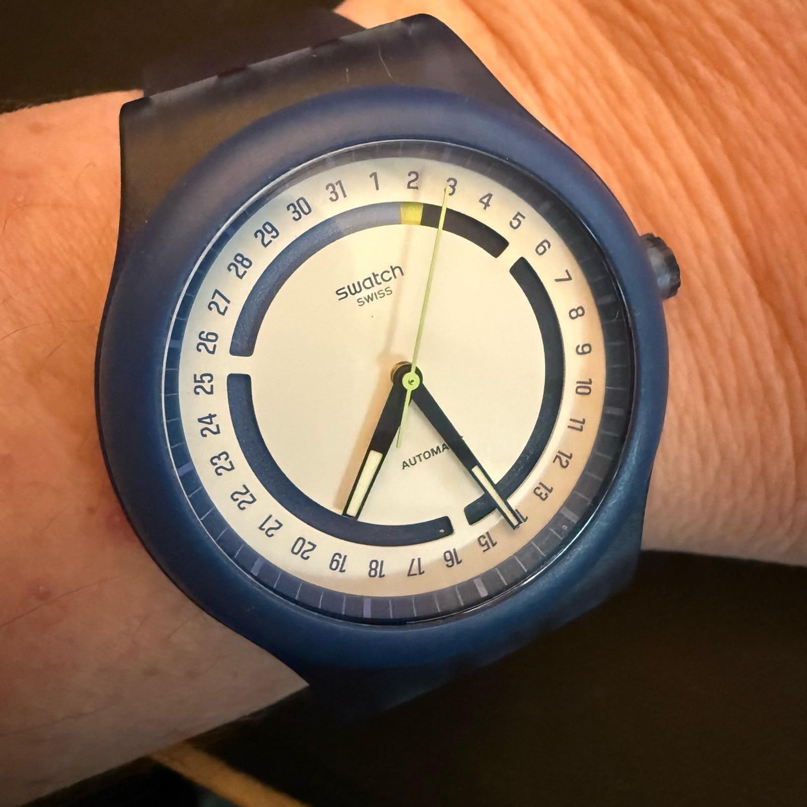 Swatch X Hodinkee Swatch Hodinkee Wrist Hodinkee Sistem51 Blue 