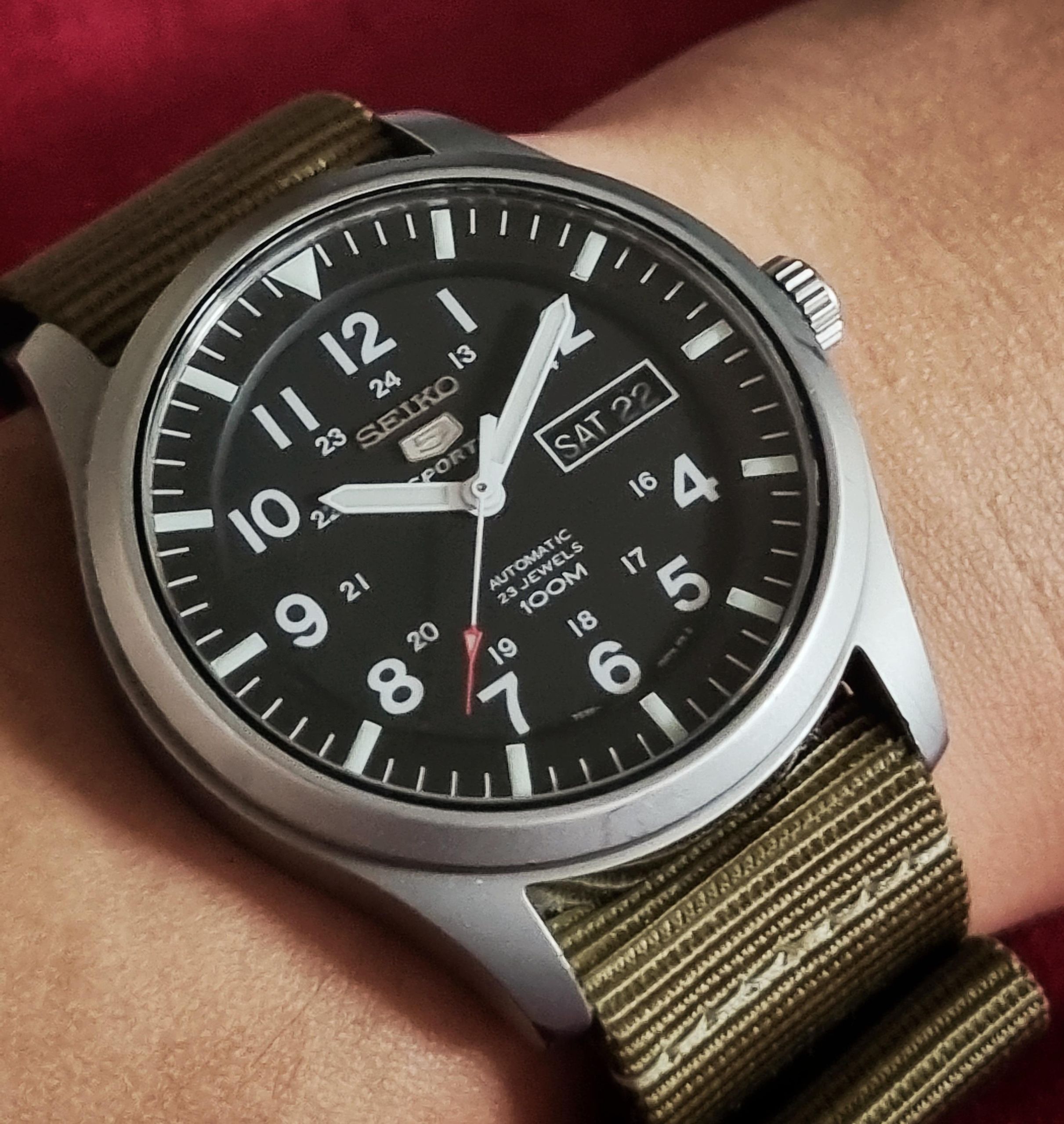 Seiko Snkl23 Nato Strap Snkl23 Reddit Seiko SNZG15 On A NATO