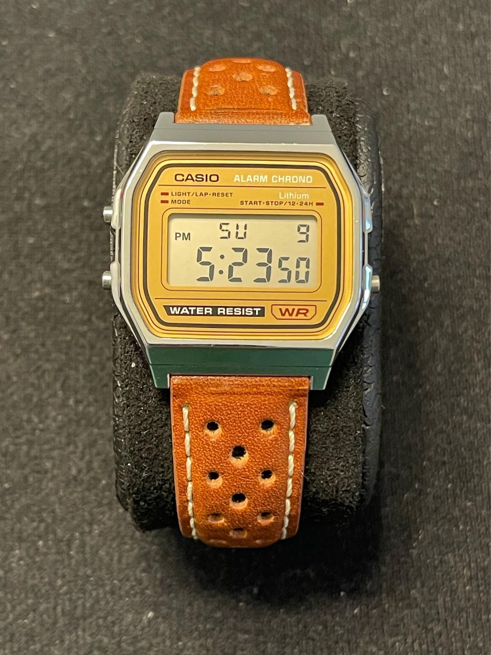Digital Casio on Leather Strap? | WatchCrunch Digital Casio on Leather Strap? | WatchCrunch