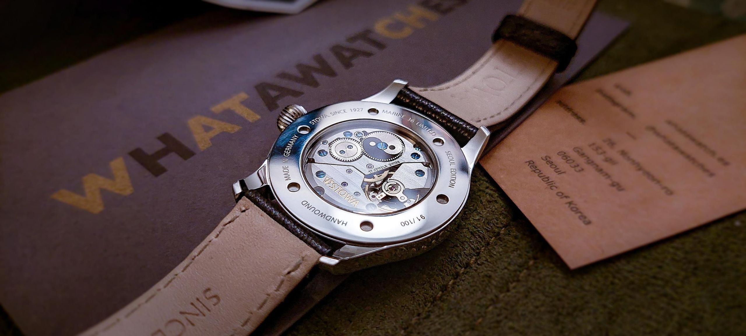 Whatawatches x Stowa Marine Midnight Seoul Limited Edition