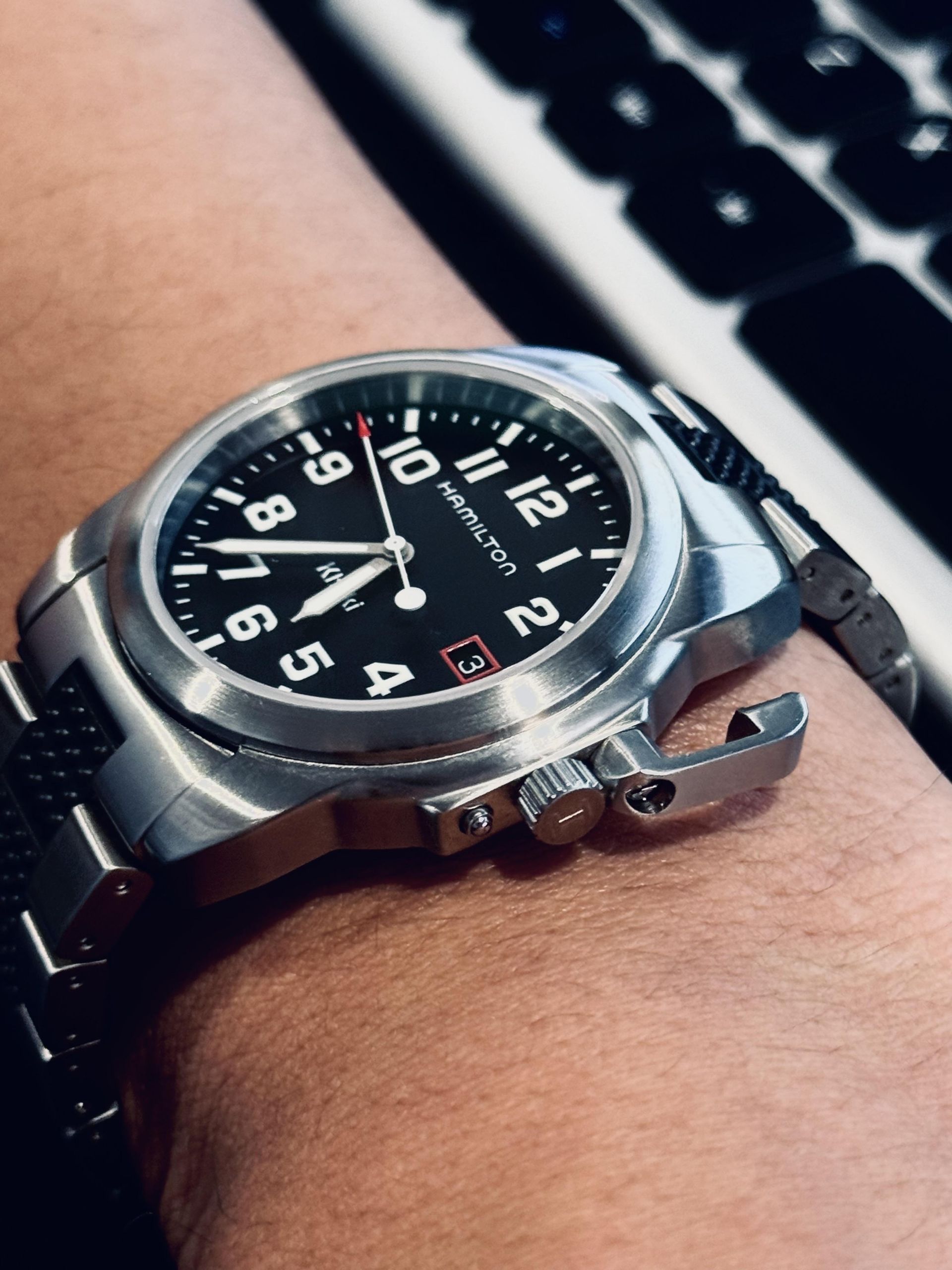 Can't afford a Panerai so I got this instead…Hamilton Khaki Action