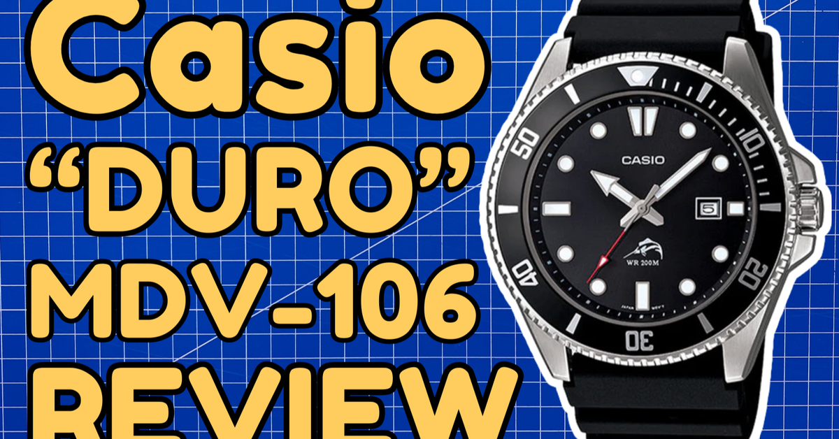 Diving into the Casio DURO Marlin MDV-106: A Comprehensive Review