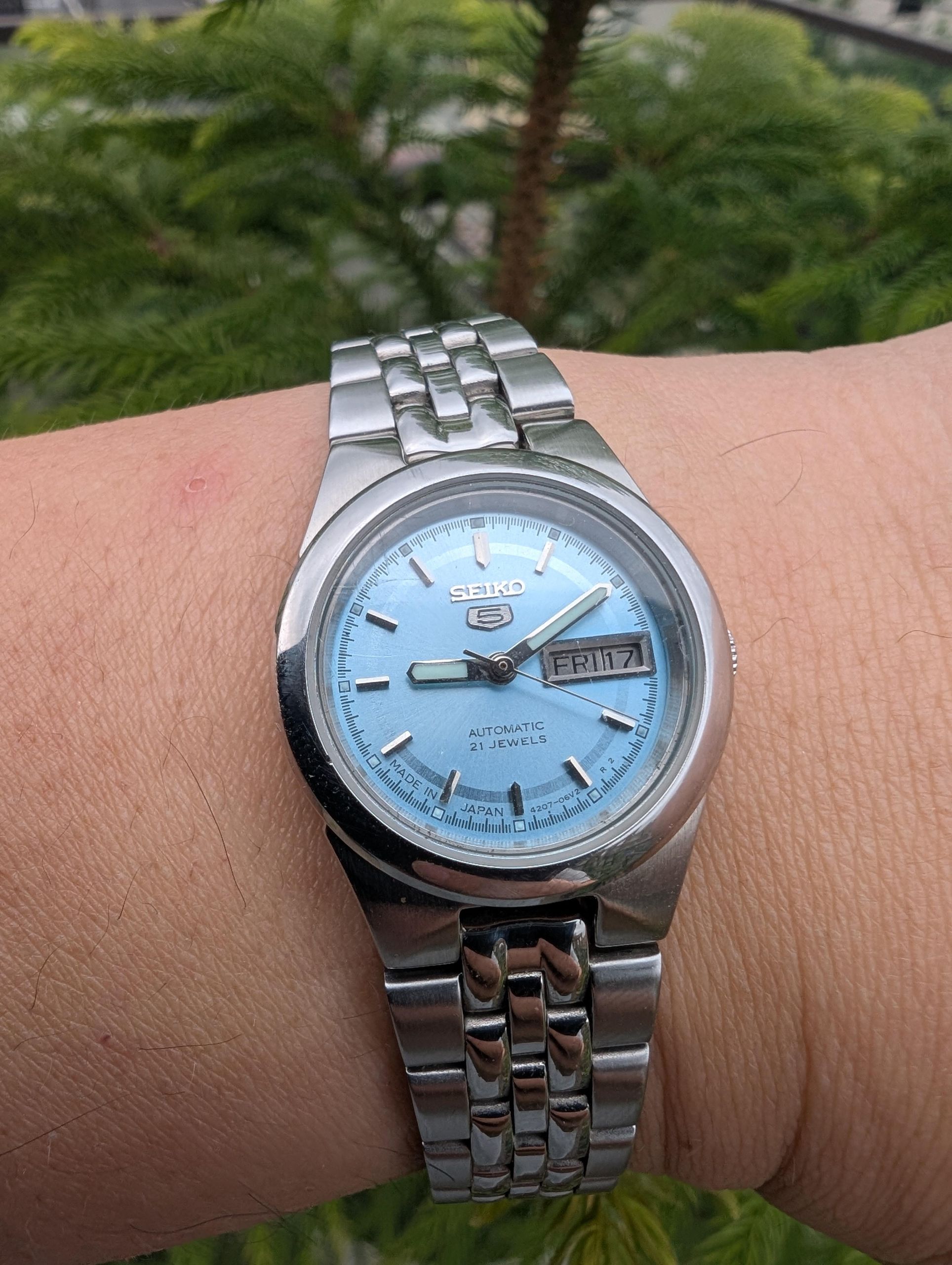 Seiko 5 Automatic Ladies Blue Dial