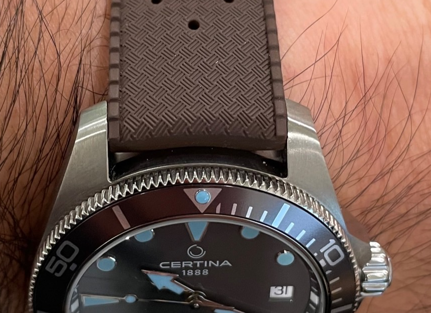 Bracelet De Montre Tropic Star Sport En Caoutchouc Waterproof - Largeur 20 Mm, New Old Stock