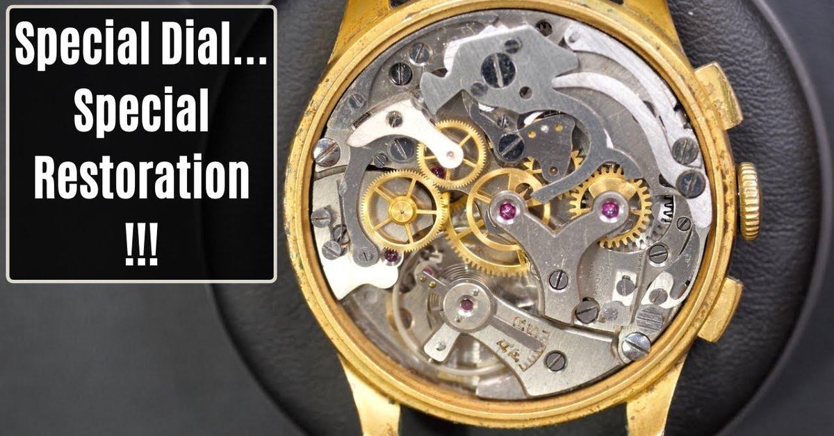 Lot De Pièces Pour Chronographe Ancien Venus 188 - Roues, Mobiles, Cœur - Occasion