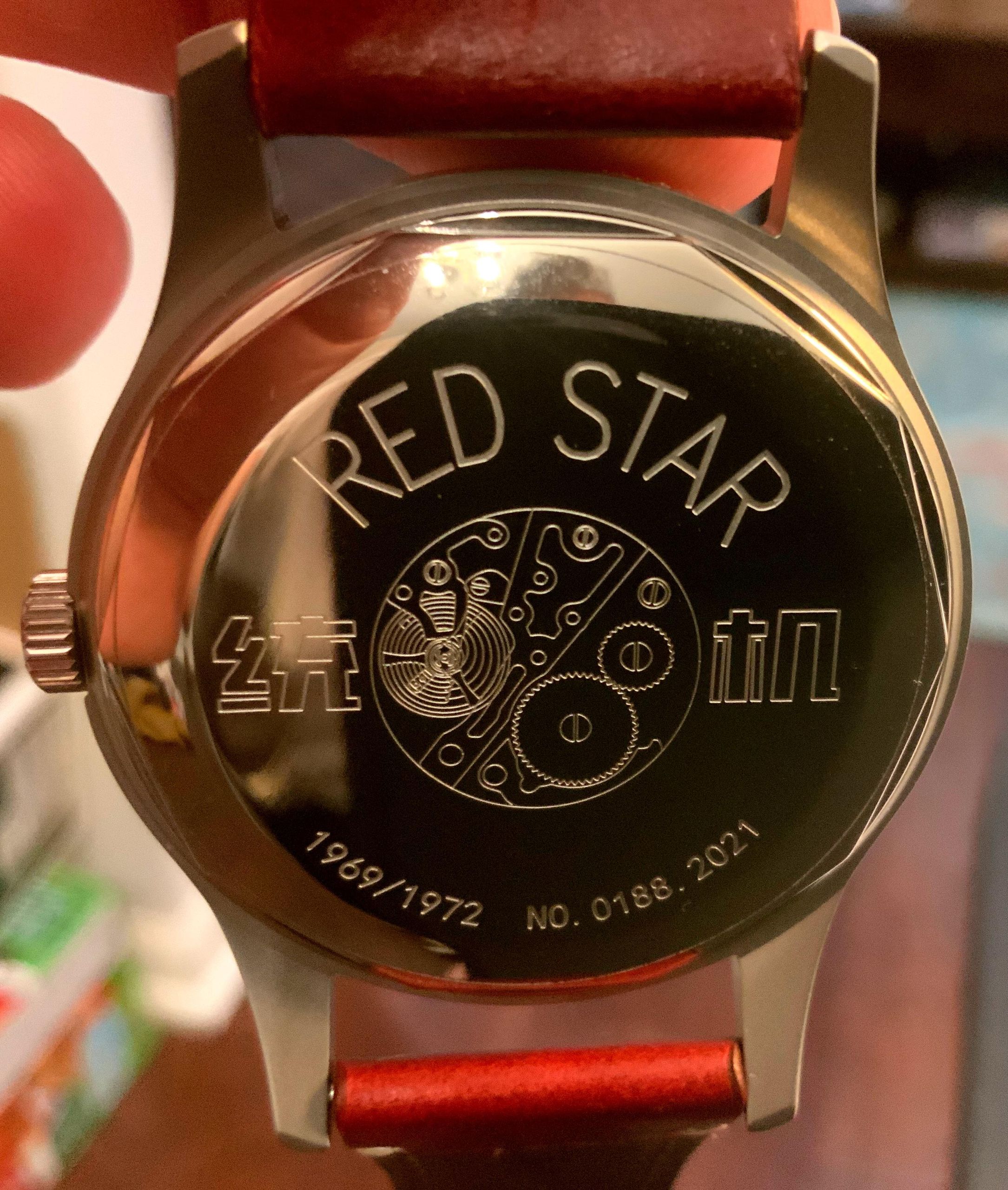 Red Star hand wind Tongji mechanical 8598-R | WatchCrunch