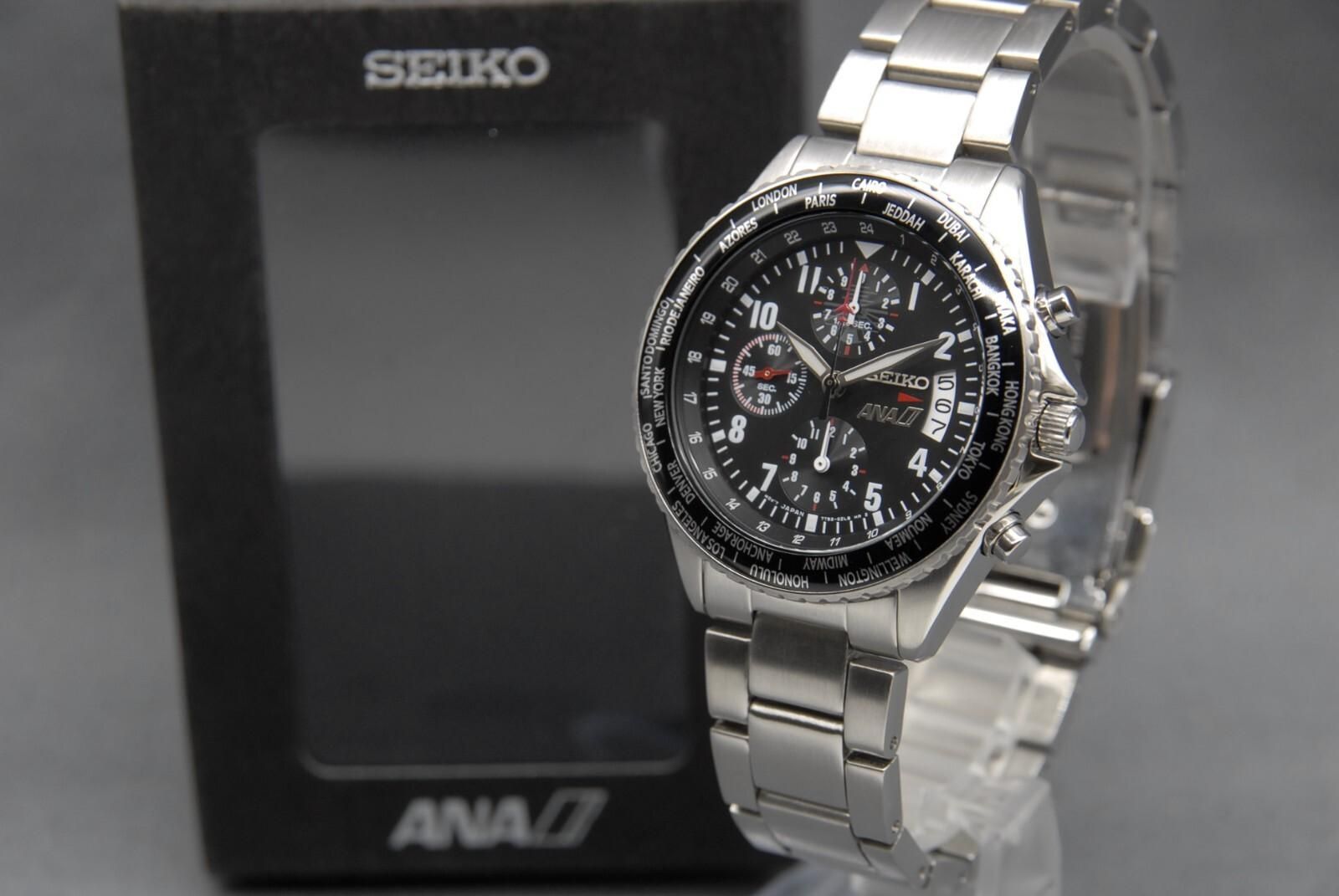 SEIKO 7T92-0VG0 ANA Chronograph | WatchCrunch