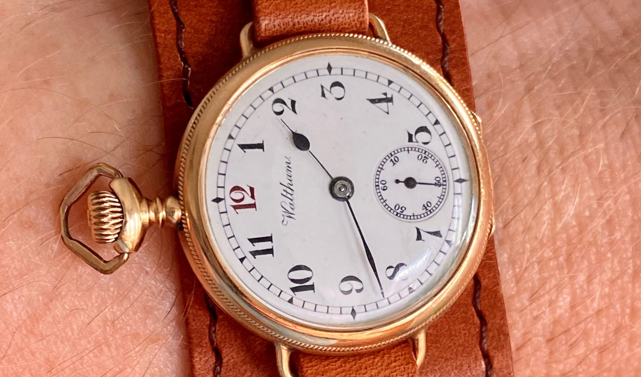 Review: Waltham Maximus Trench Watch paired with ManCave Leather