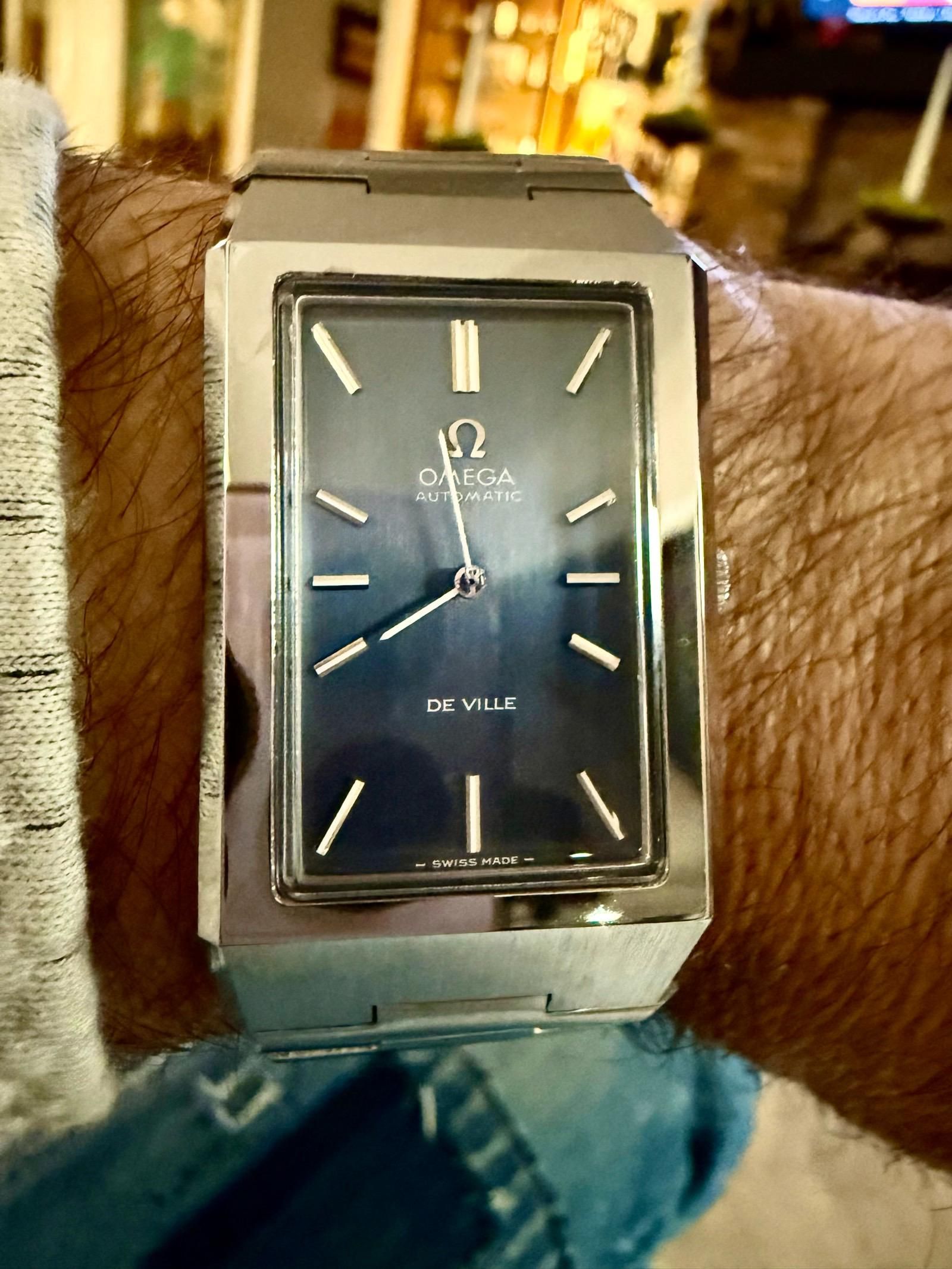 Starting to get into some vintage Omegas. Omega De Ville Tank Automatic  Jumbo 155.007 | WatchCrunch