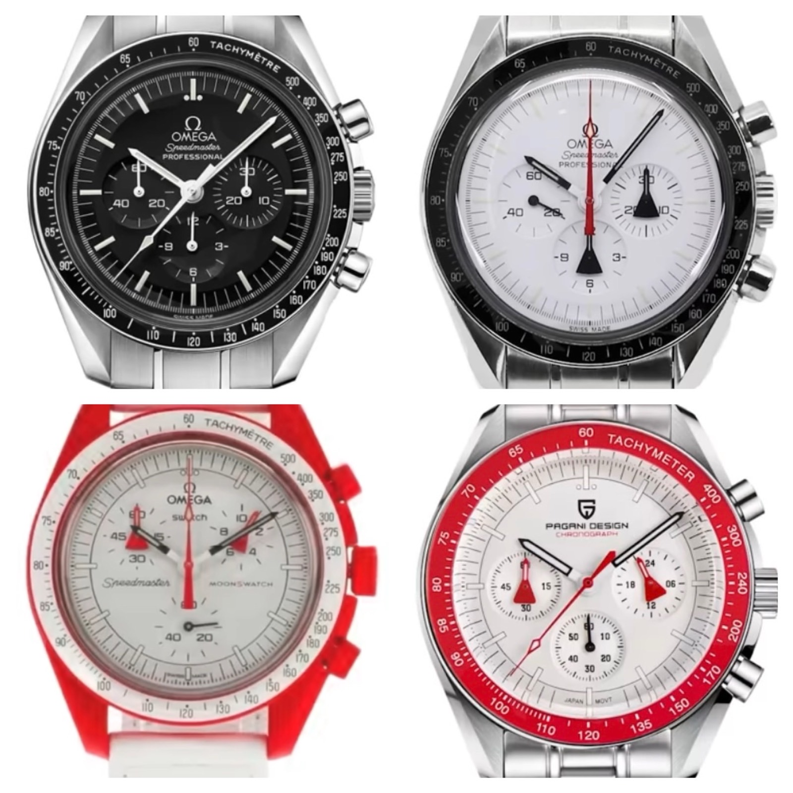 冬トマト　PAGANI DESIGN Pagani Design Chronograph 40mm Analog Quartz - White Dial