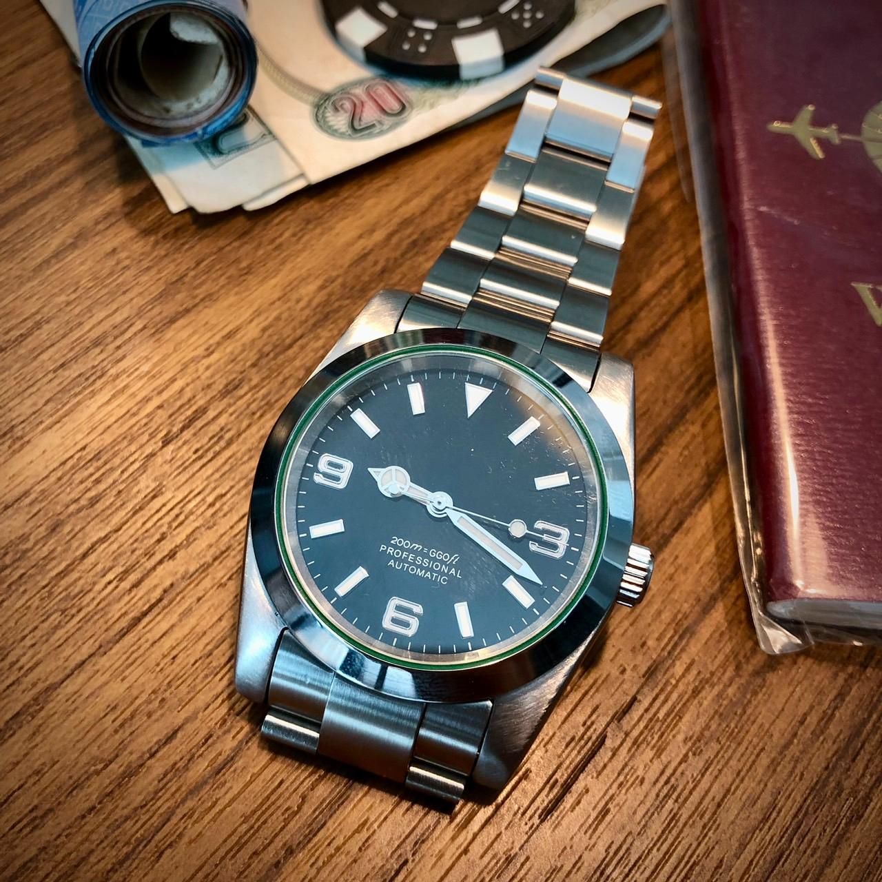 DIAMIR explorer　（ディアミール エクスプローラー） 36mm Explorer homage build | WatchCrunch