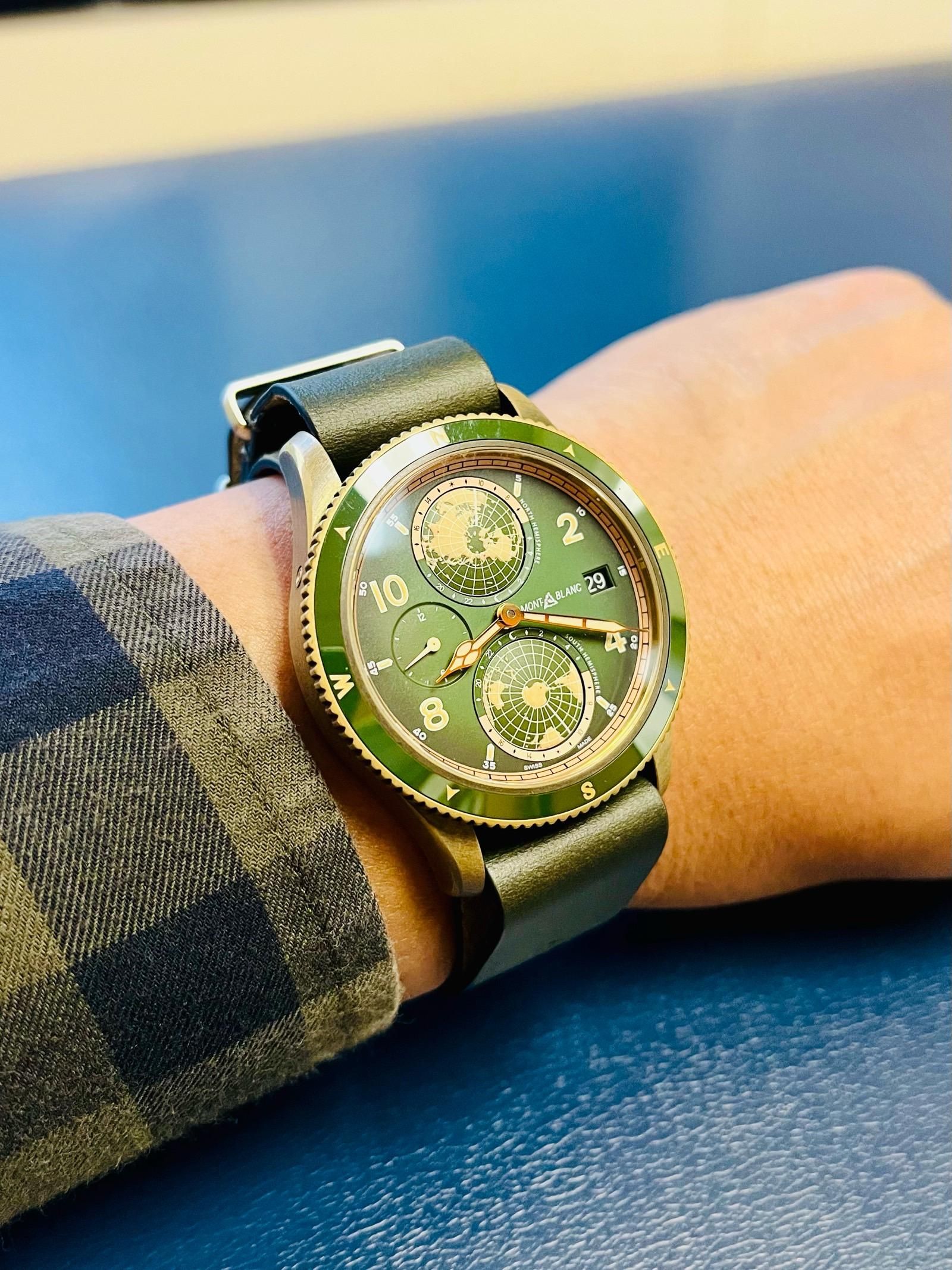 Another review: Leather Zero-Pass “Lucky Green” on Montblanc