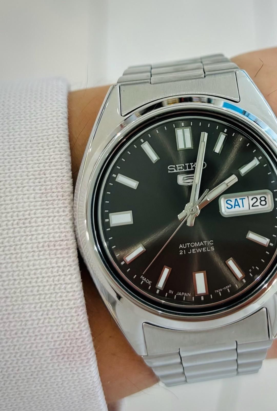 Amazon.com: Seiko SNXS79J1 Seiko 5 Automatic Watch, Black