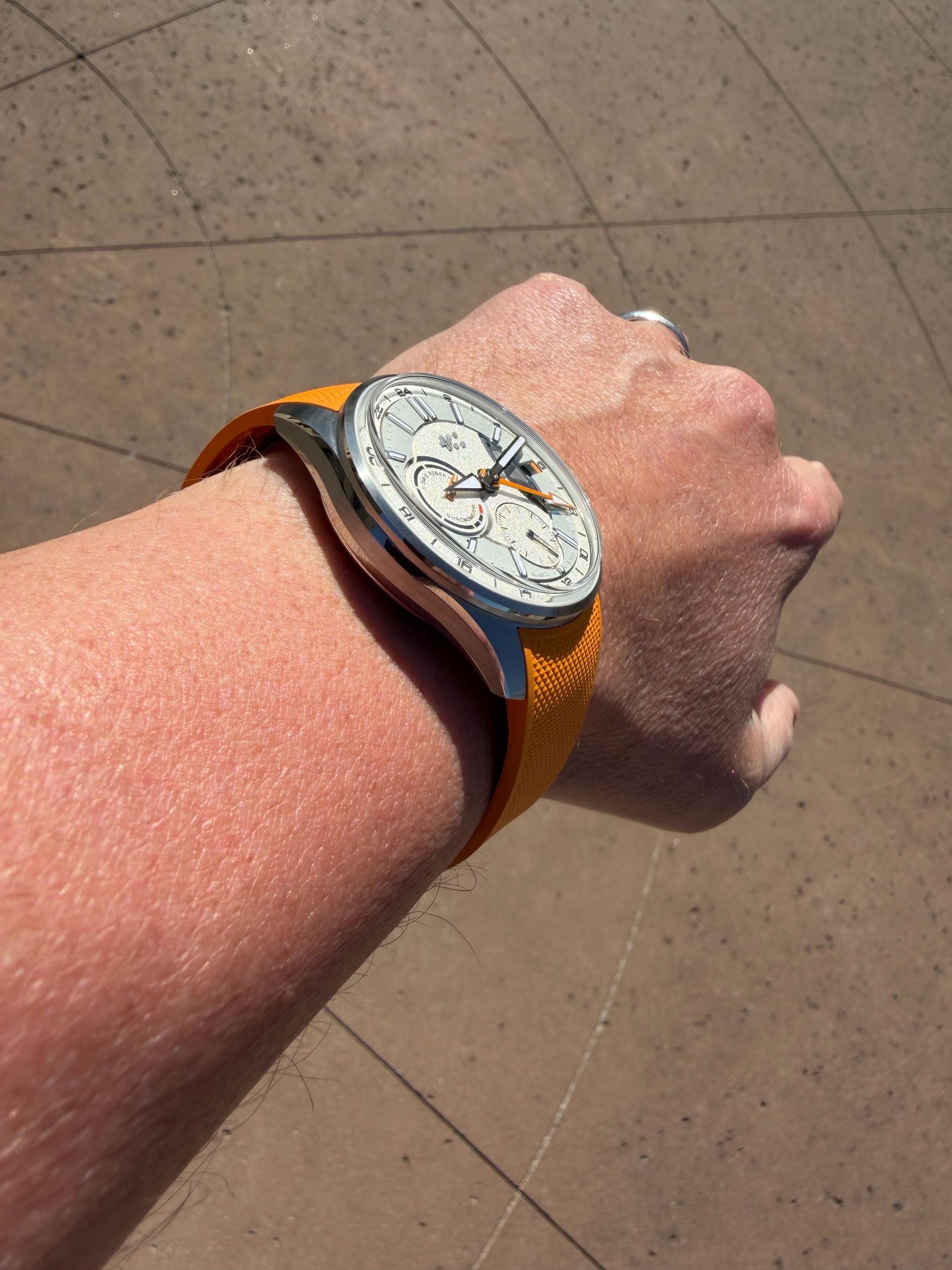 C63 Sealander True GMT on wrist | WatchCrunch