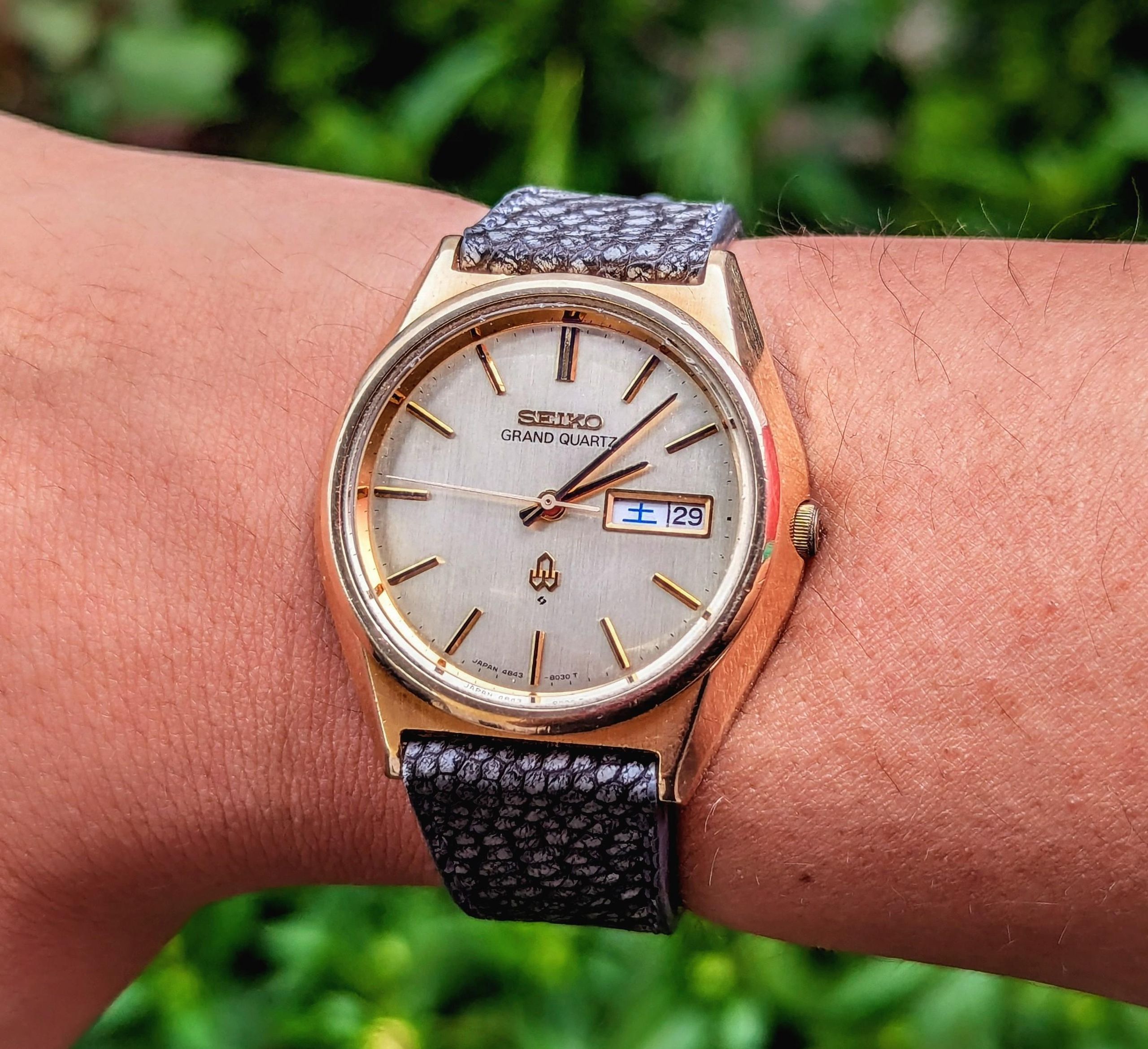 Seiko Grand Quartz 4843-8041, made in September of 1976 | WatchCrunch